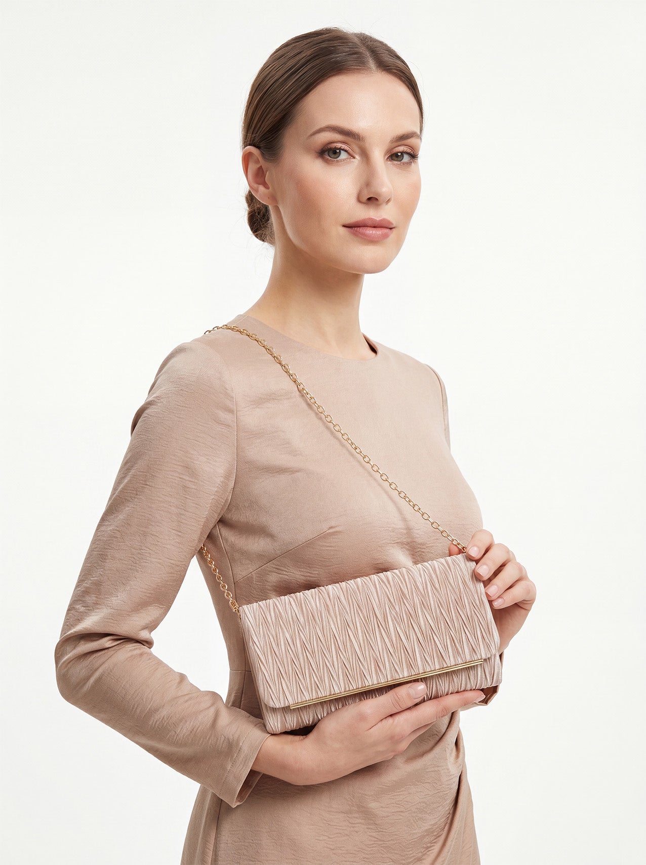 CB26200-374 Elegant Textured Clutch Bag