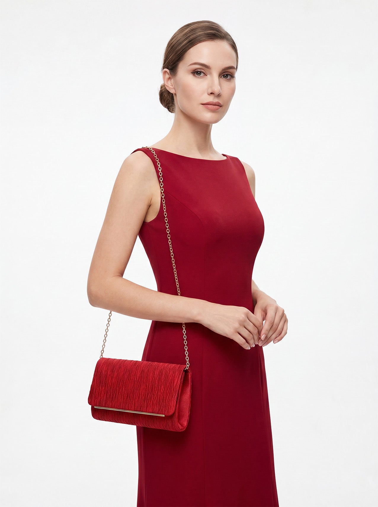 CB26200-374 Elegant Textured Clutch Bag