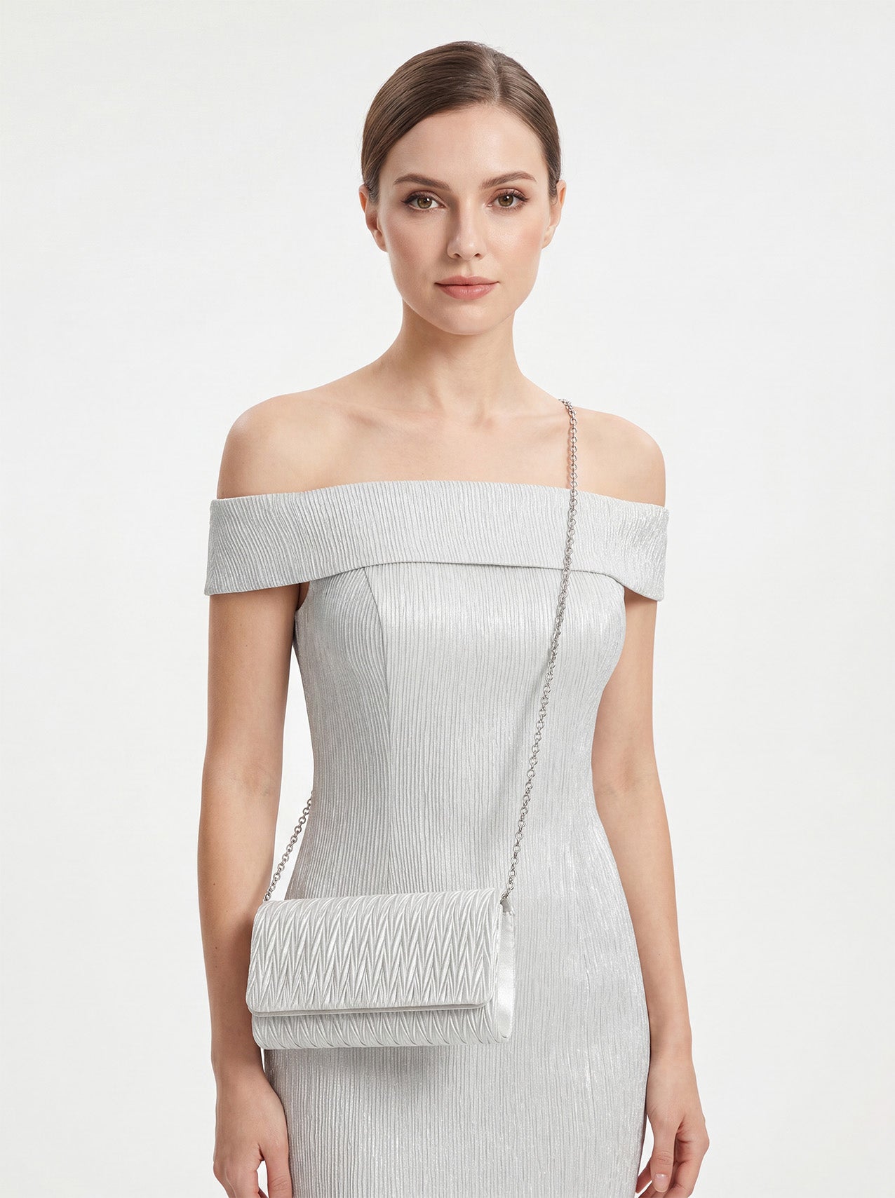 CB26200-374 Elegant Textured Clutch Bag