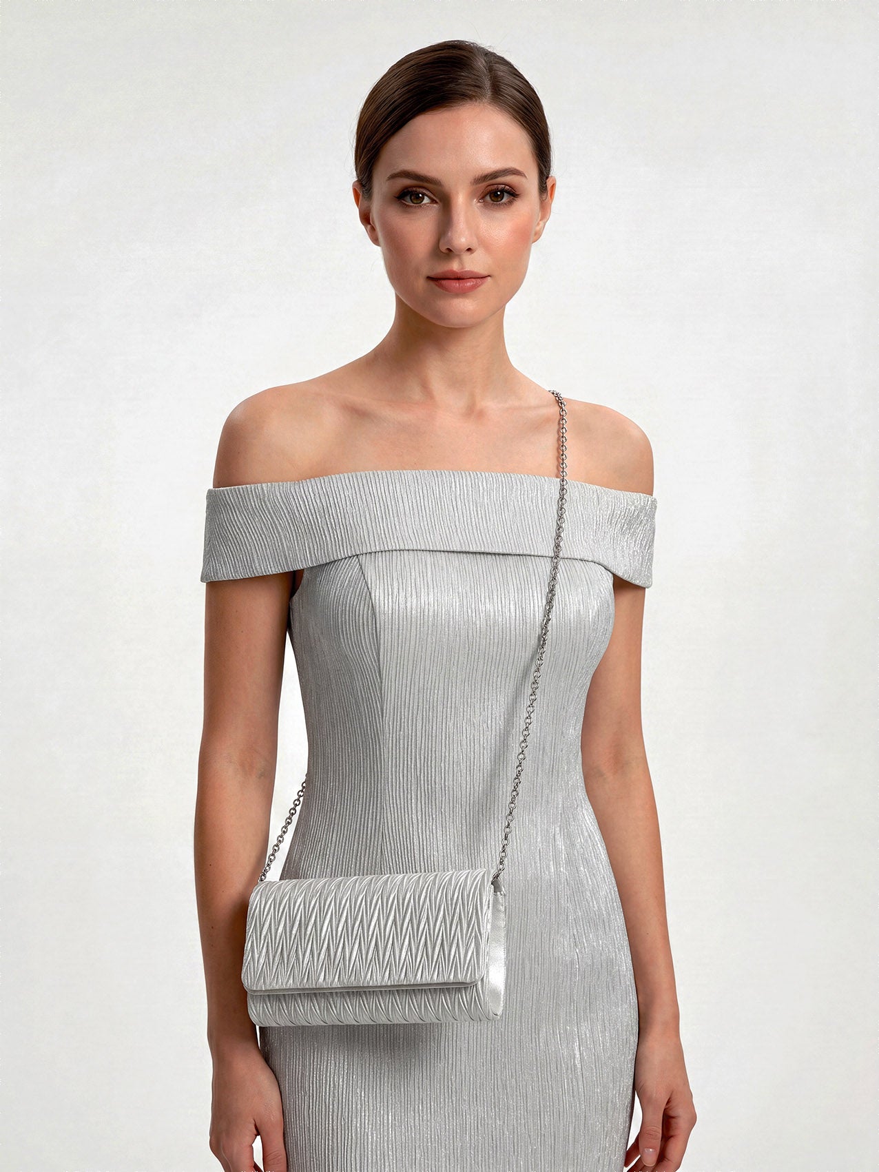 CB26200-374 Elegant Textured Clutch Bag