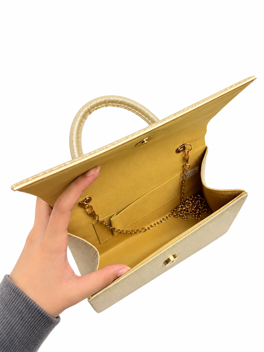 CB26210-372 Elegant Solid Colour Envelope Style Clutch Bag