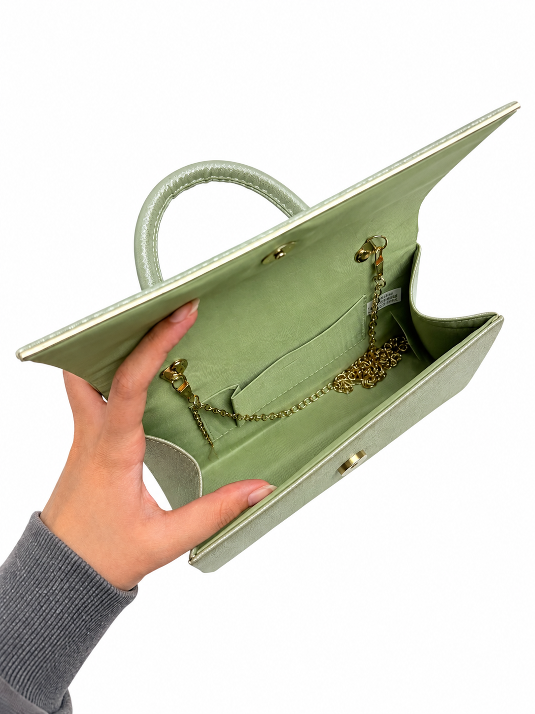 CB26210-372 Elegant Solid Colour Envelope Style Clutch Bag