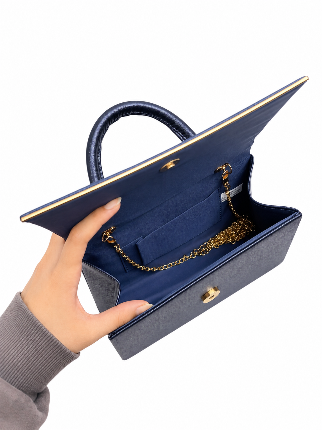 CB26210-372 Elegant Solid Colour Envelope Style Clutch Bag