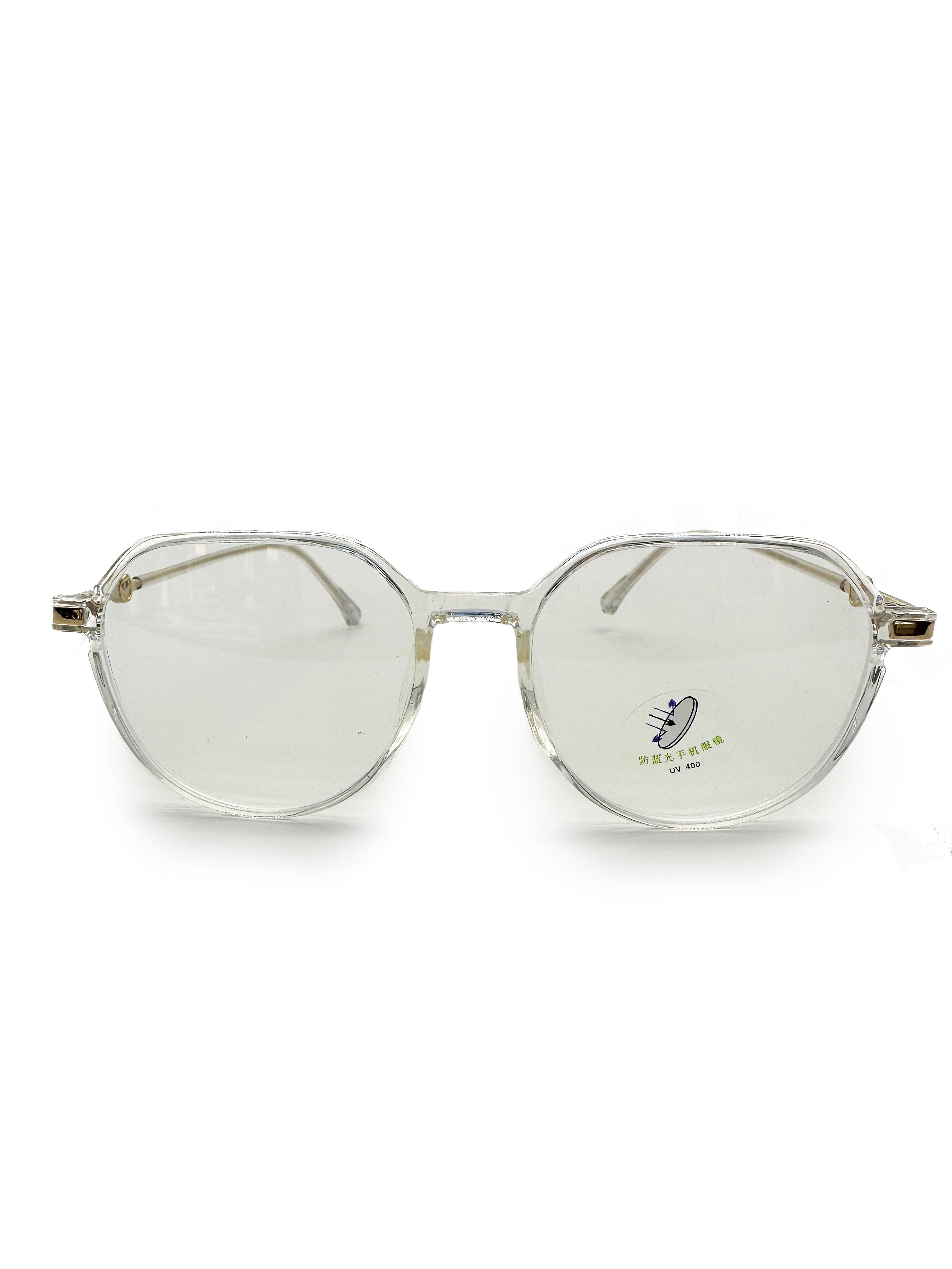 SG23120-52 Clear Thin Rim Coloured Sunglasses