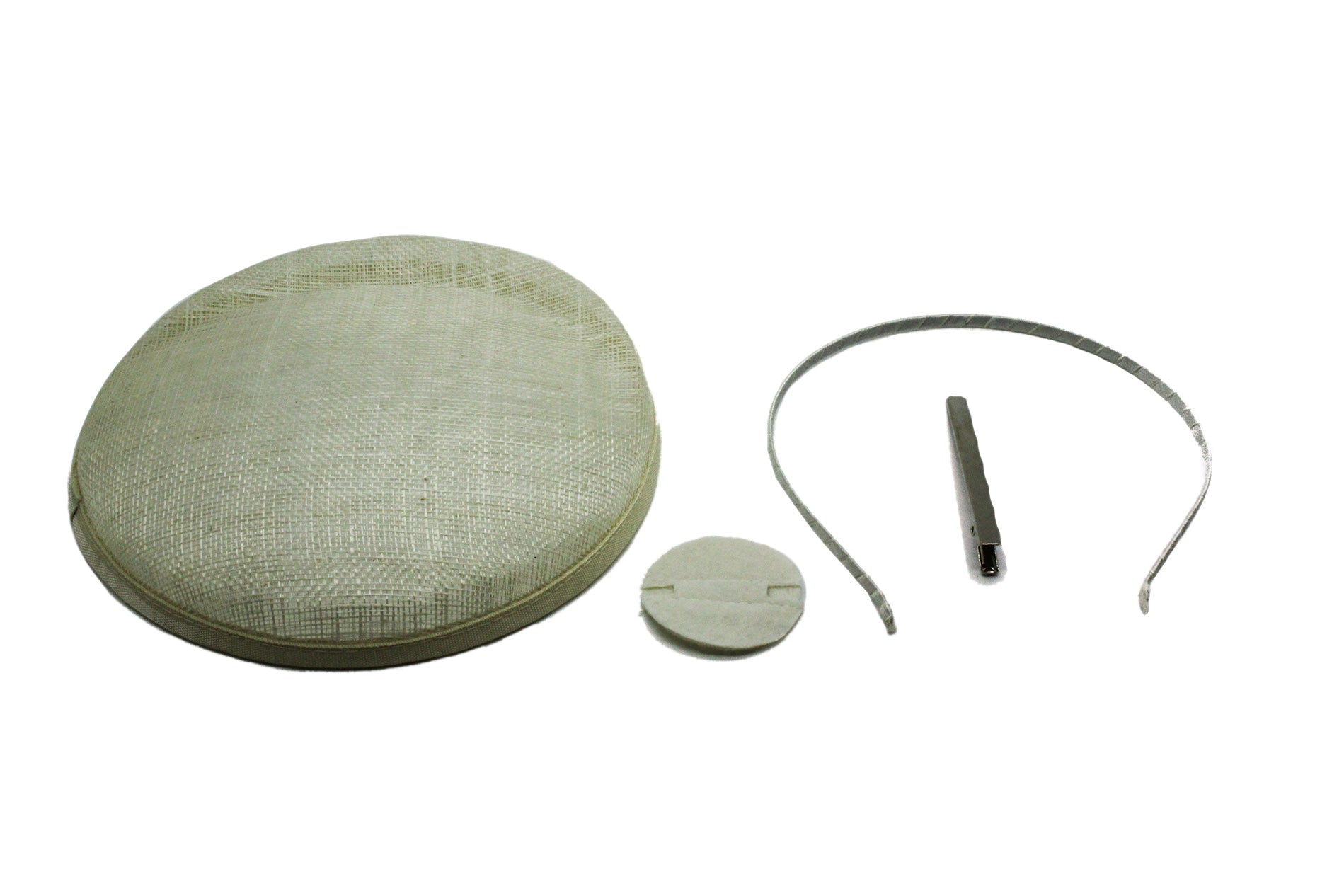 SFM1079 Circular Pillbox Sinamay Fascinator Base Set (4 in 1)