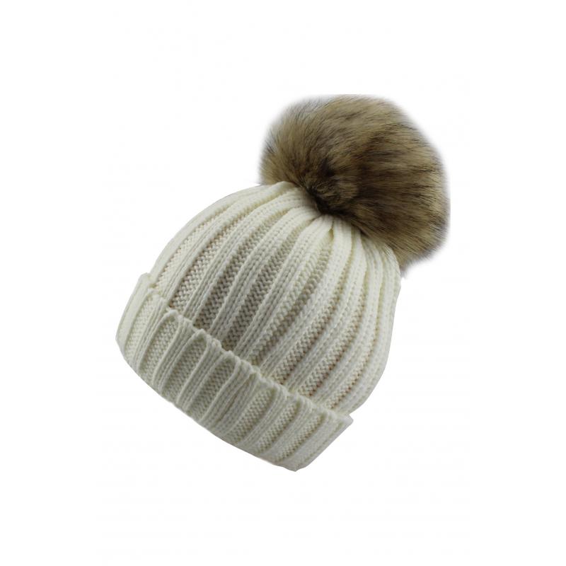 AB-15 Faux Fur Children's Pompom Hat