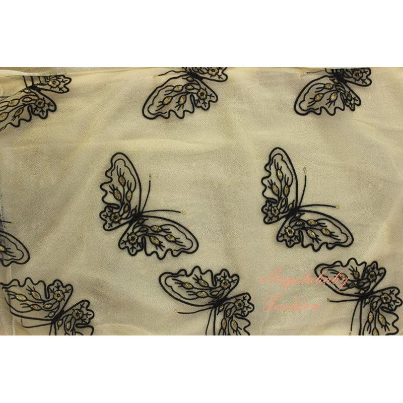 MZY146-41 Varicoloured Detailed Butterfly Print Scarf