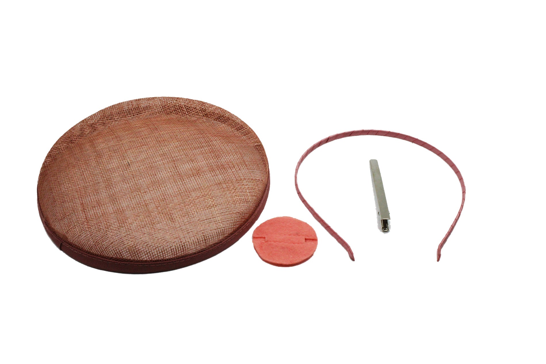 SFM1079 Circular Pillbox Sinamay Fascinator Base Set (4 in 1)