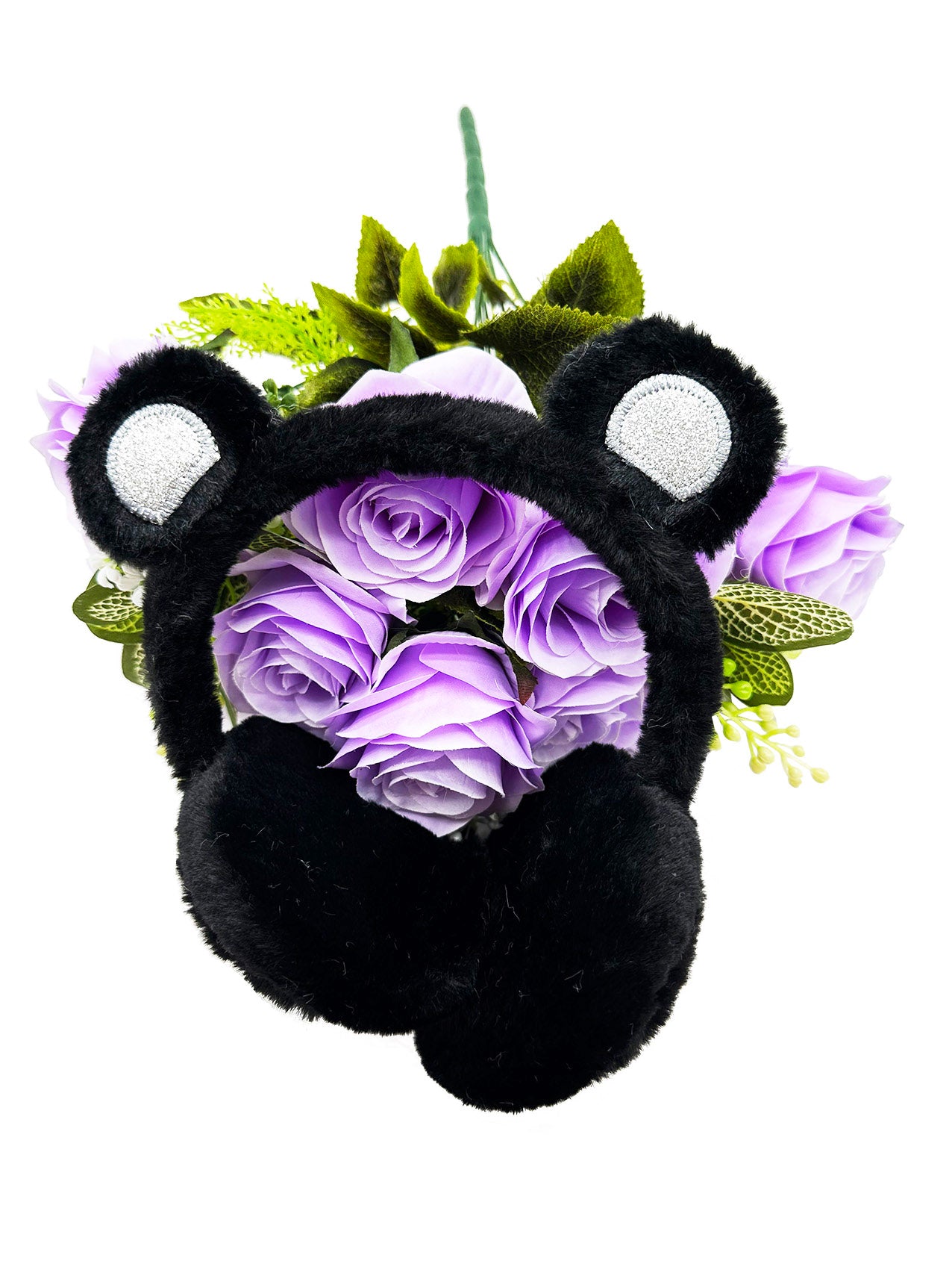 EM2445-097 Plush Earmuffs With Bear like Ears