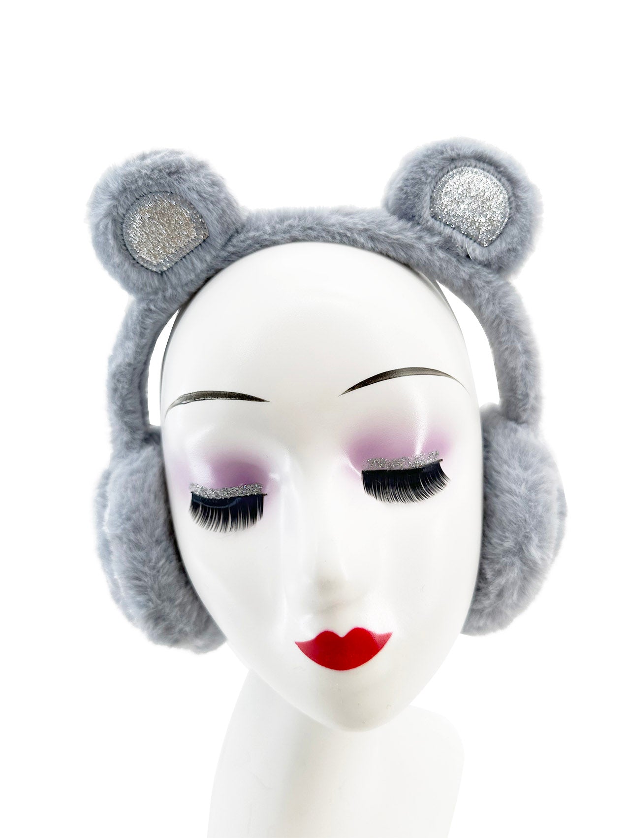 EM2445-097 Plush Earmuffs With Bear like Ears