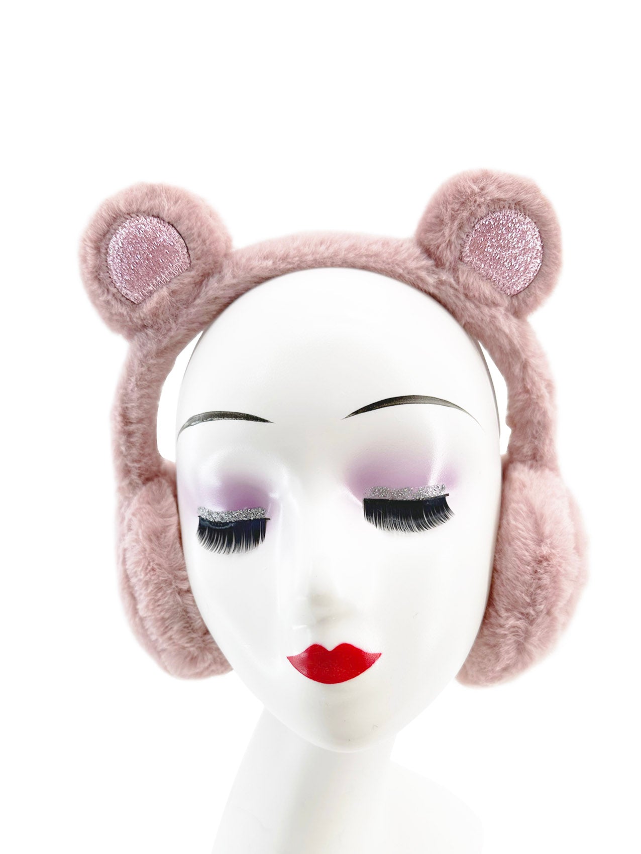 EM2445-097 Plush Earmuffs With Bear like Ears