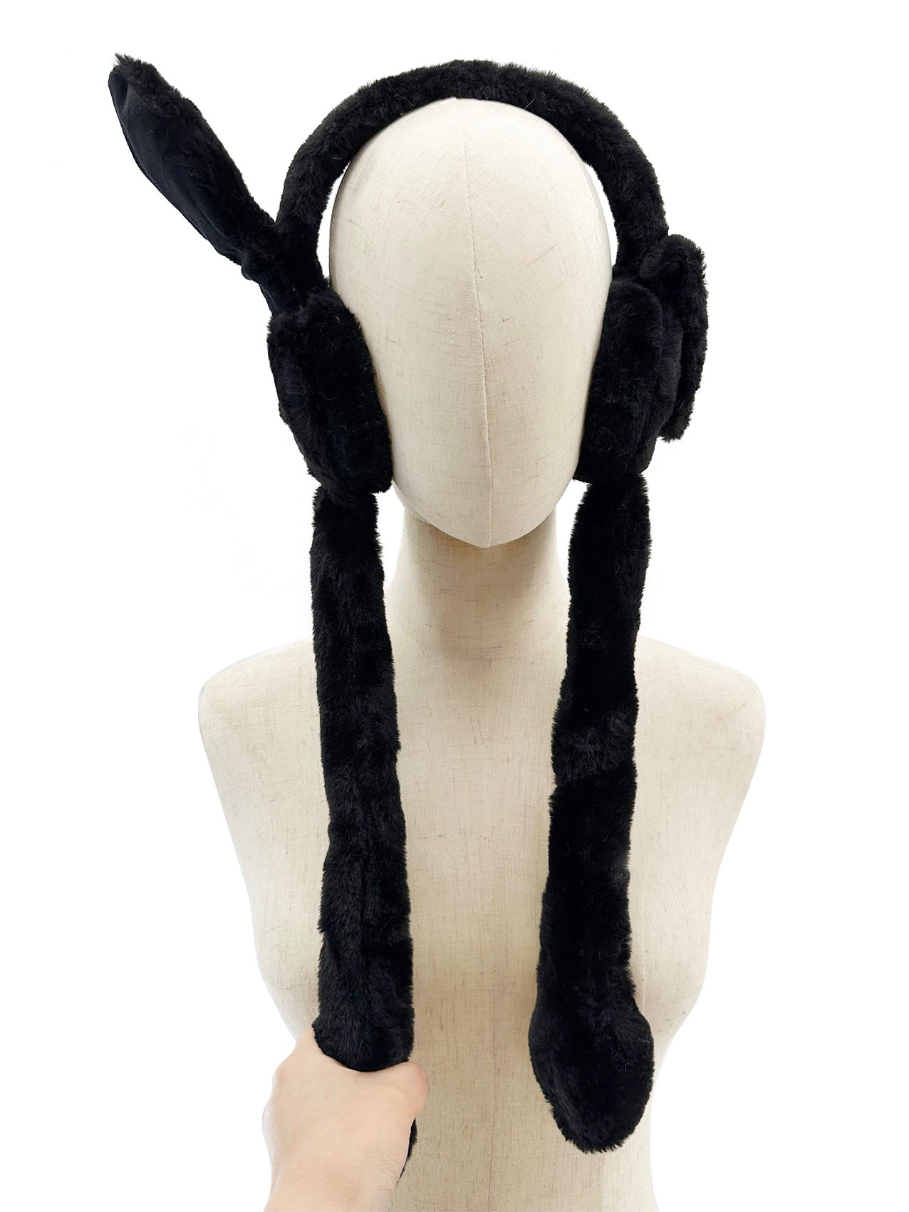 EM2478-103 Fluffy Dangling Earmuffs with Flappy Ears