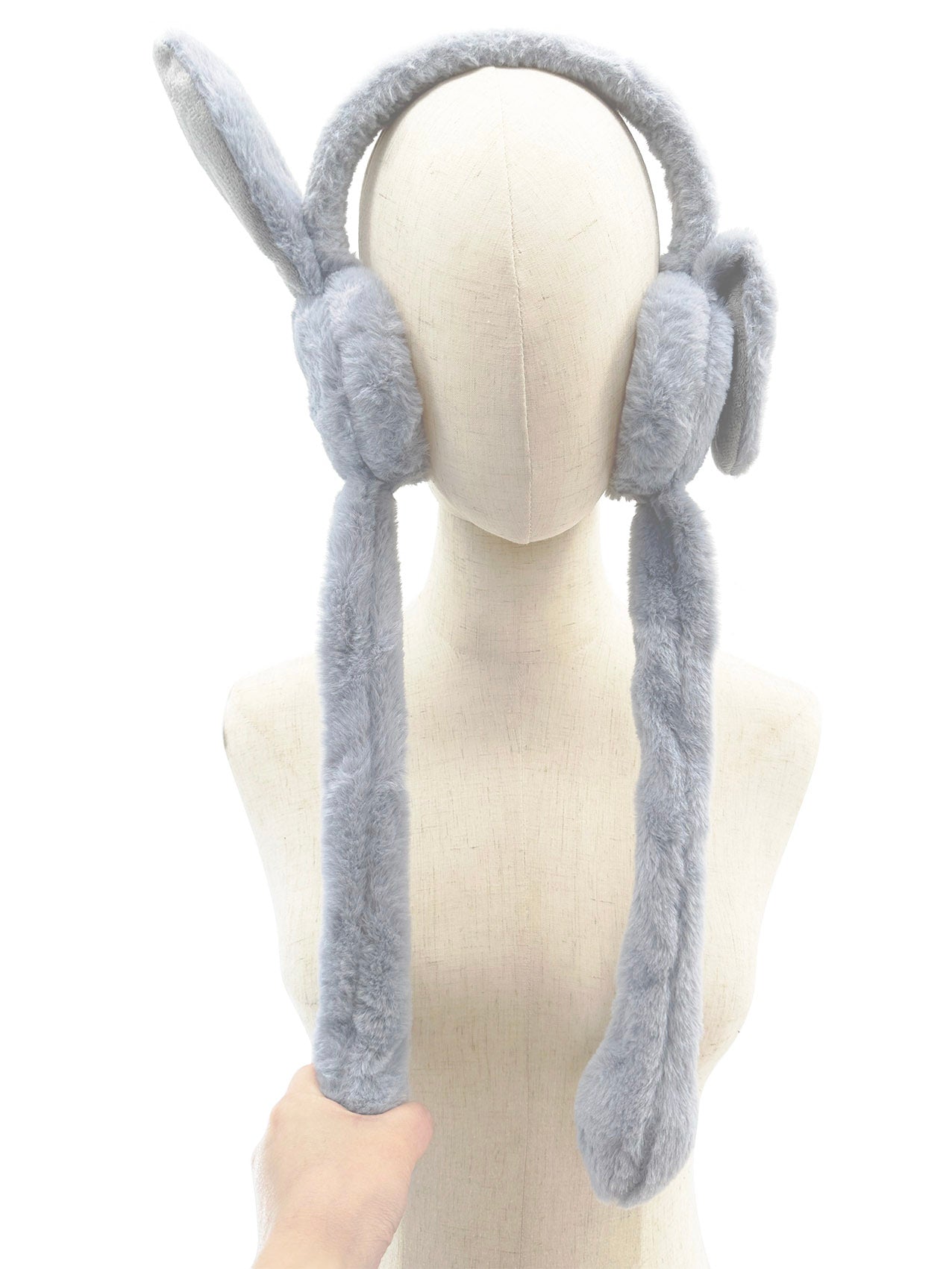 EM2478-103 Fluffy Dangling Earmuffs with Flappy Ears