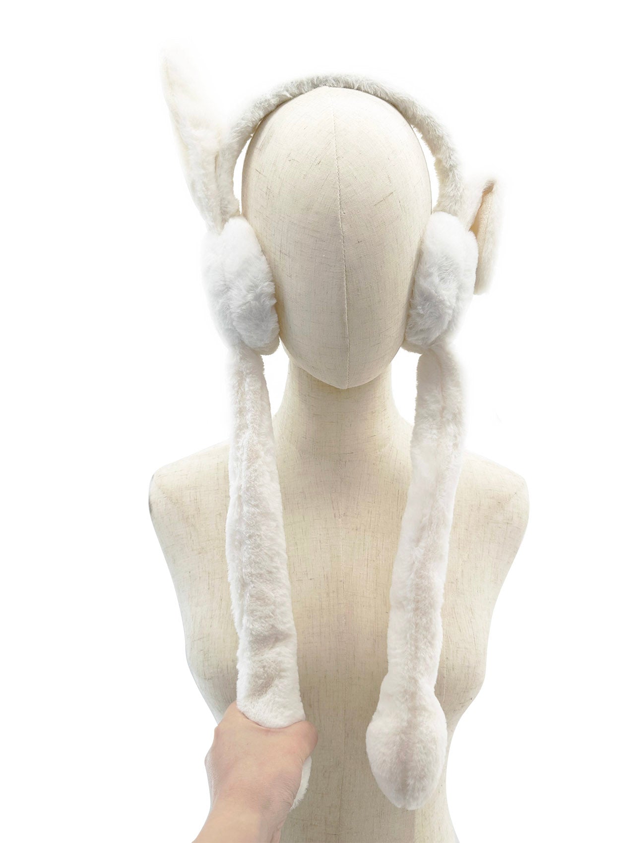 EM2478-103 Fluffy Dangling Earmuffs with Flappy Ears