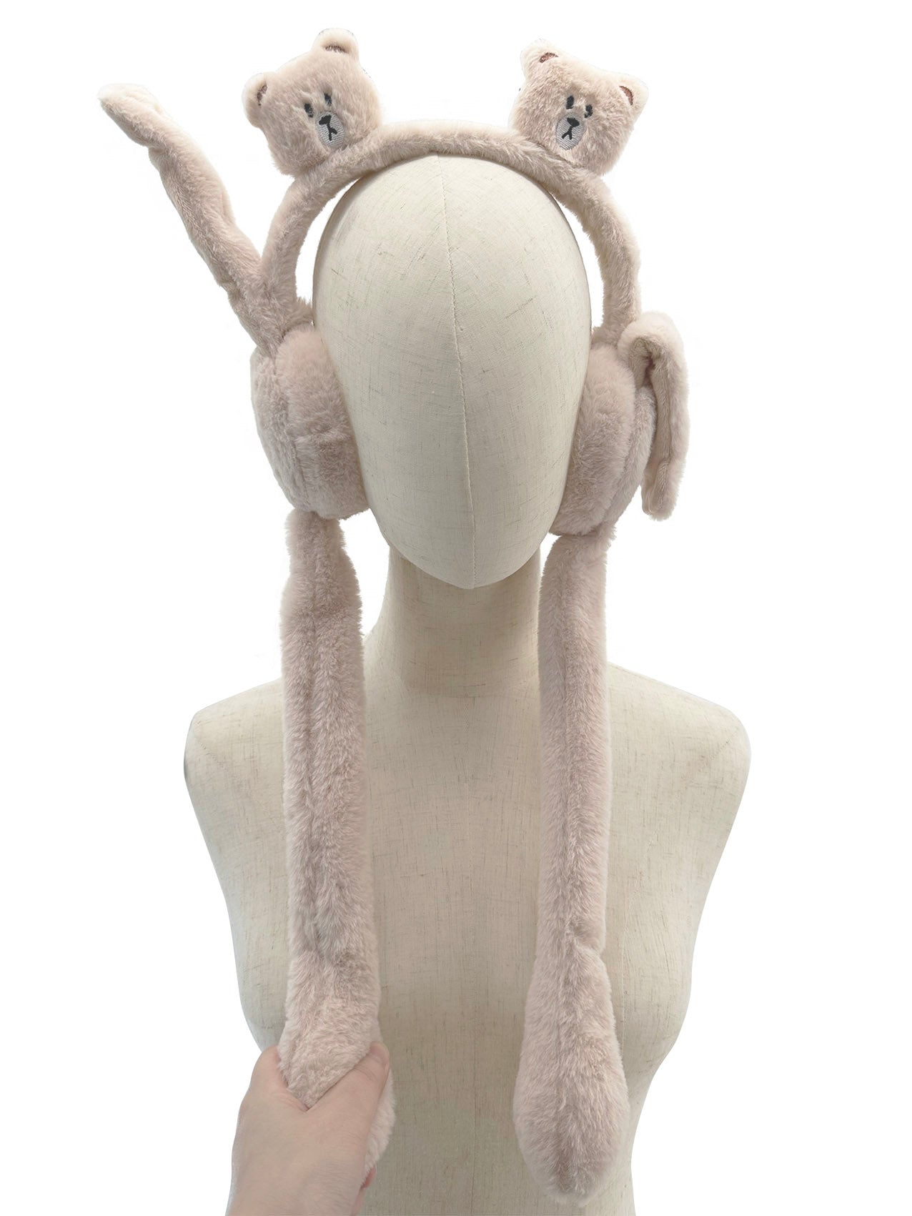 EM2498-102 Bear Earmuffs with Flappy Ears