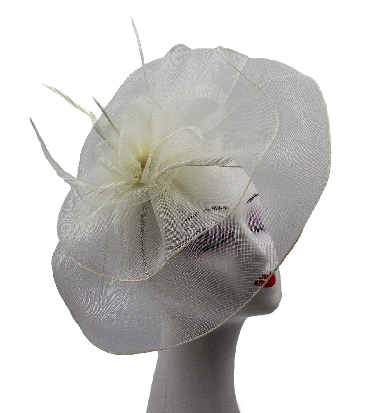 FT20128-005 Large Floaty Two-Layer Fascinator