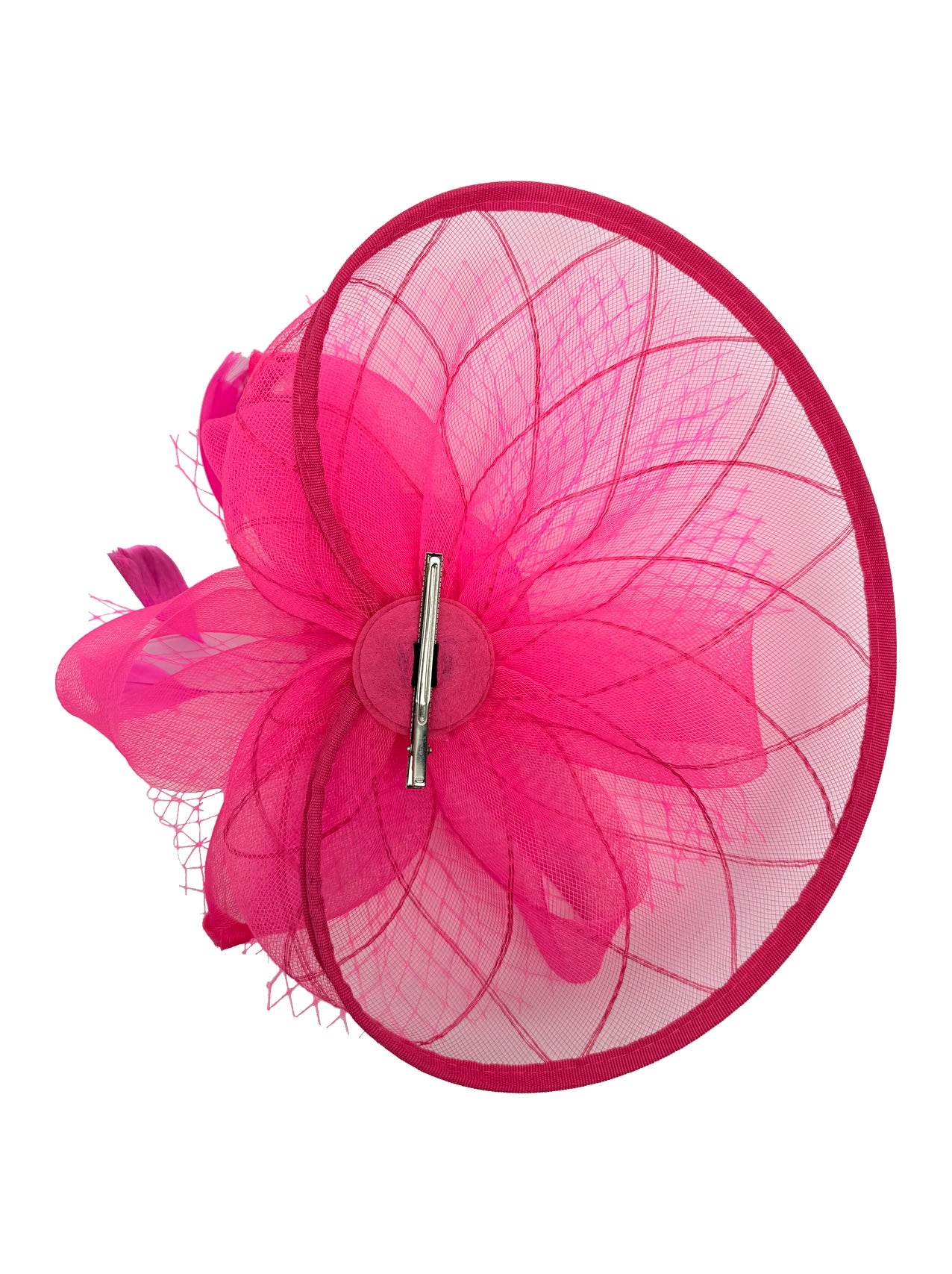 FT2511 Feathers and Mesh Detailing Fascinator