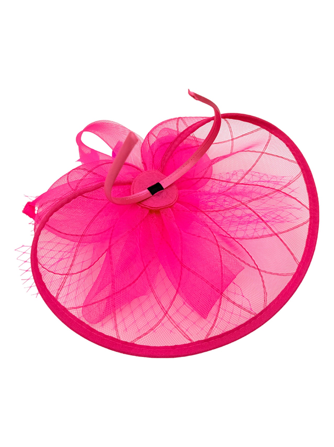 FT2511 Feathers and Mesh Detailing Fascinator