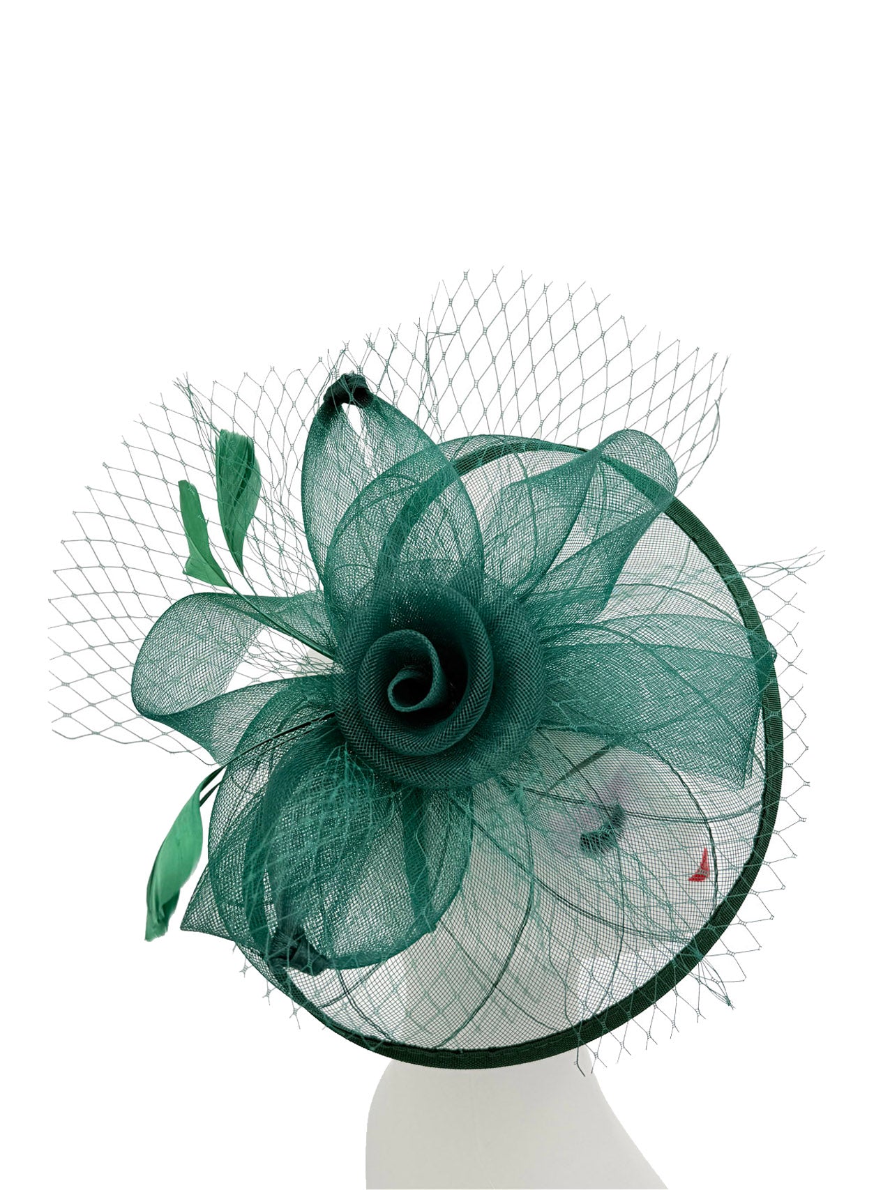 FT2511 Feathers and Mesh Detailing Fascinator