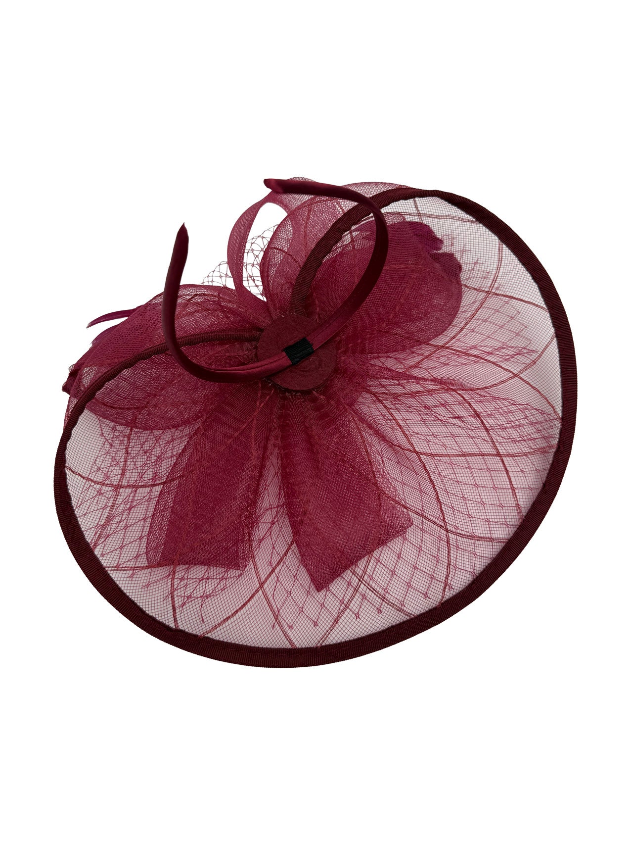 FT2511 Feathers and Mesh Detailing Fascinator