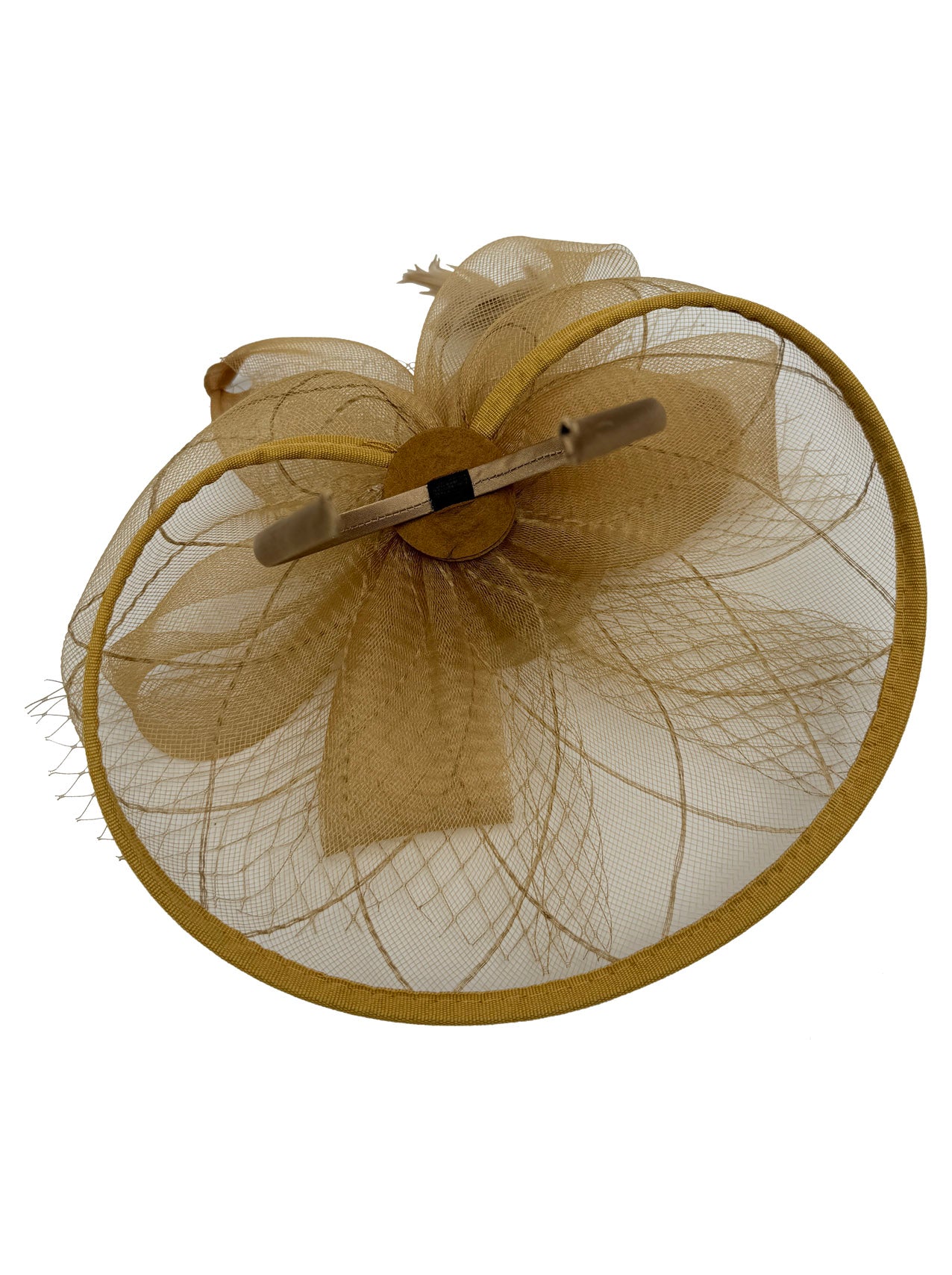 FT2511 Feathers and Mesh Detailing Fascinator