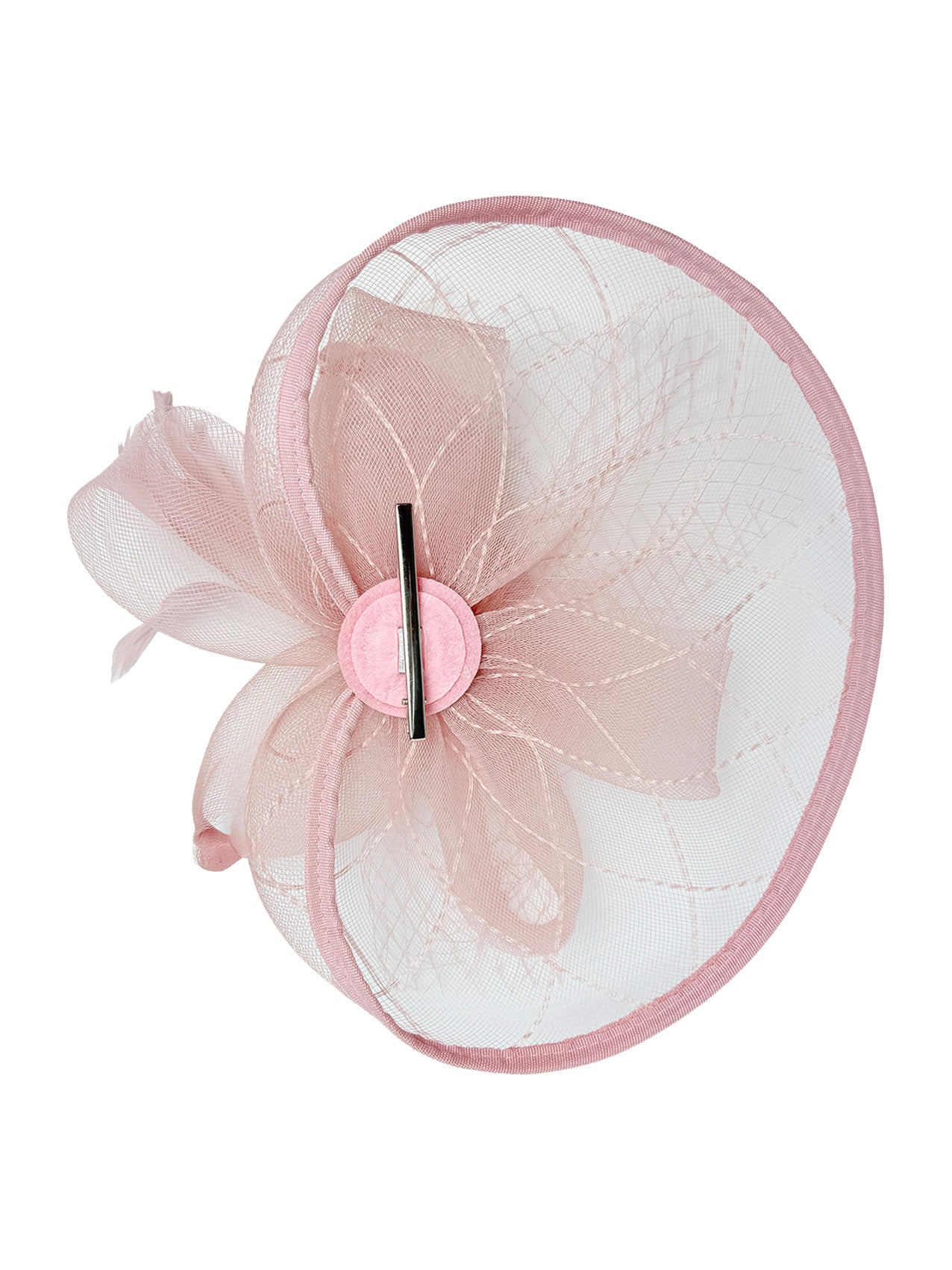 FT2511 Feathers and Mesh Detailing Fascinator