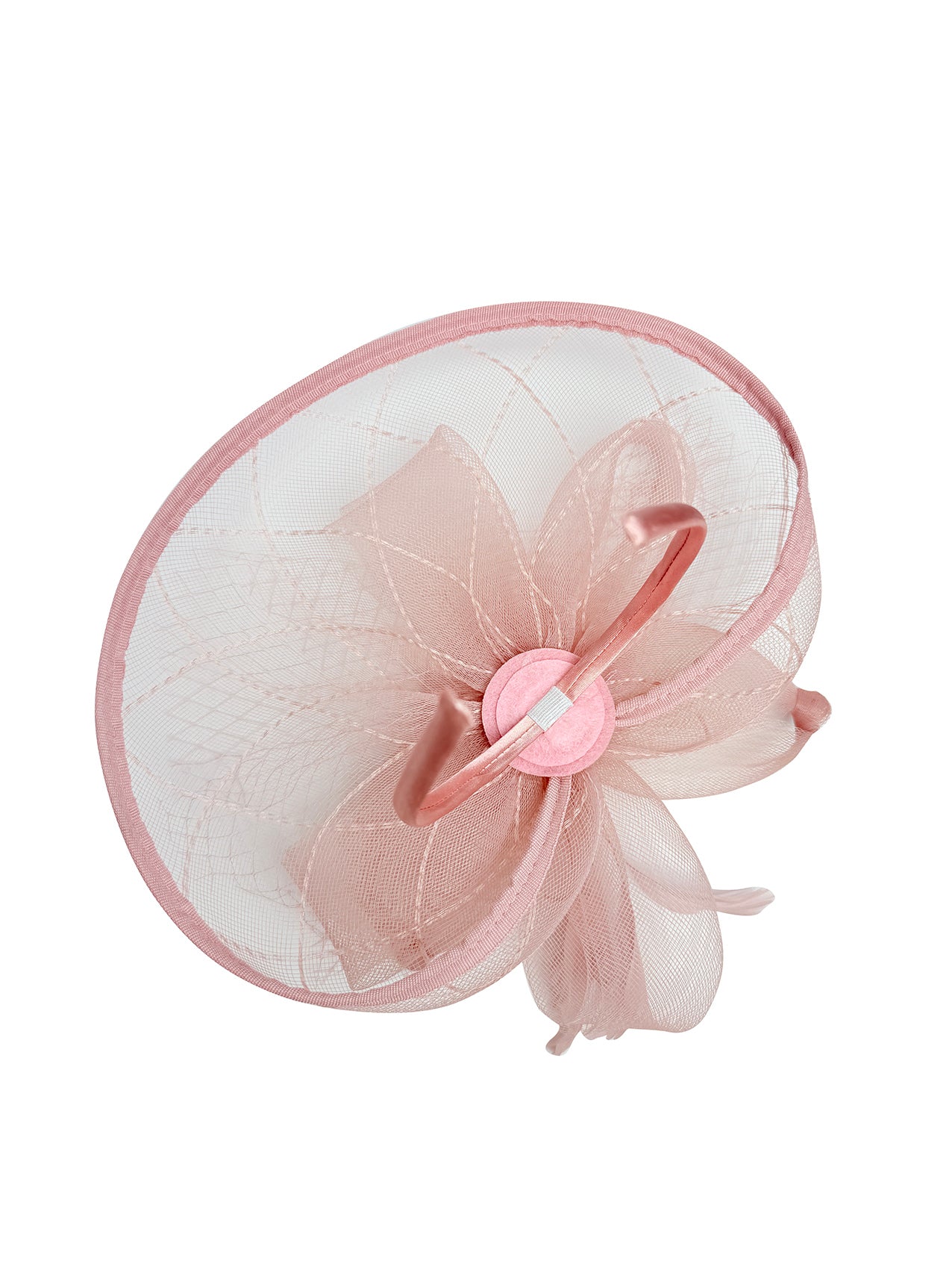 FT2511 Feathers and Mesh Detailing Fascinator