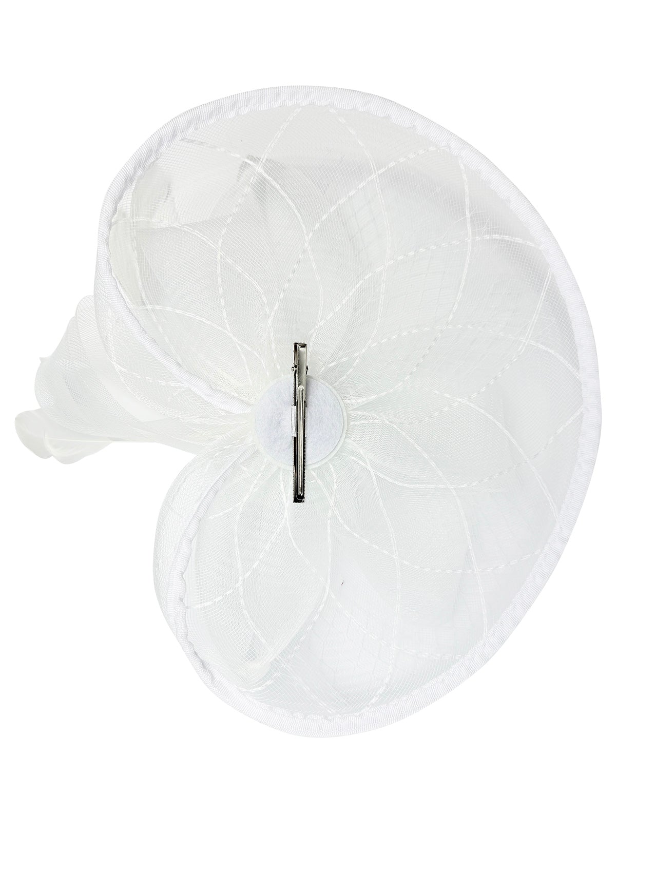 FT2511 Feathers and Mesh Detailing Fascinator