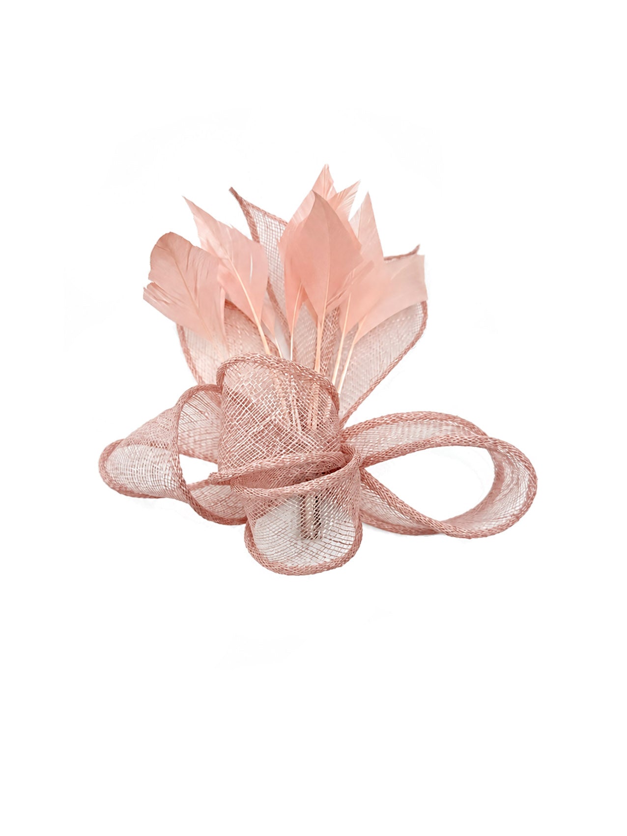 FT26150 Sinamay Fascinator with Feathers Detailing