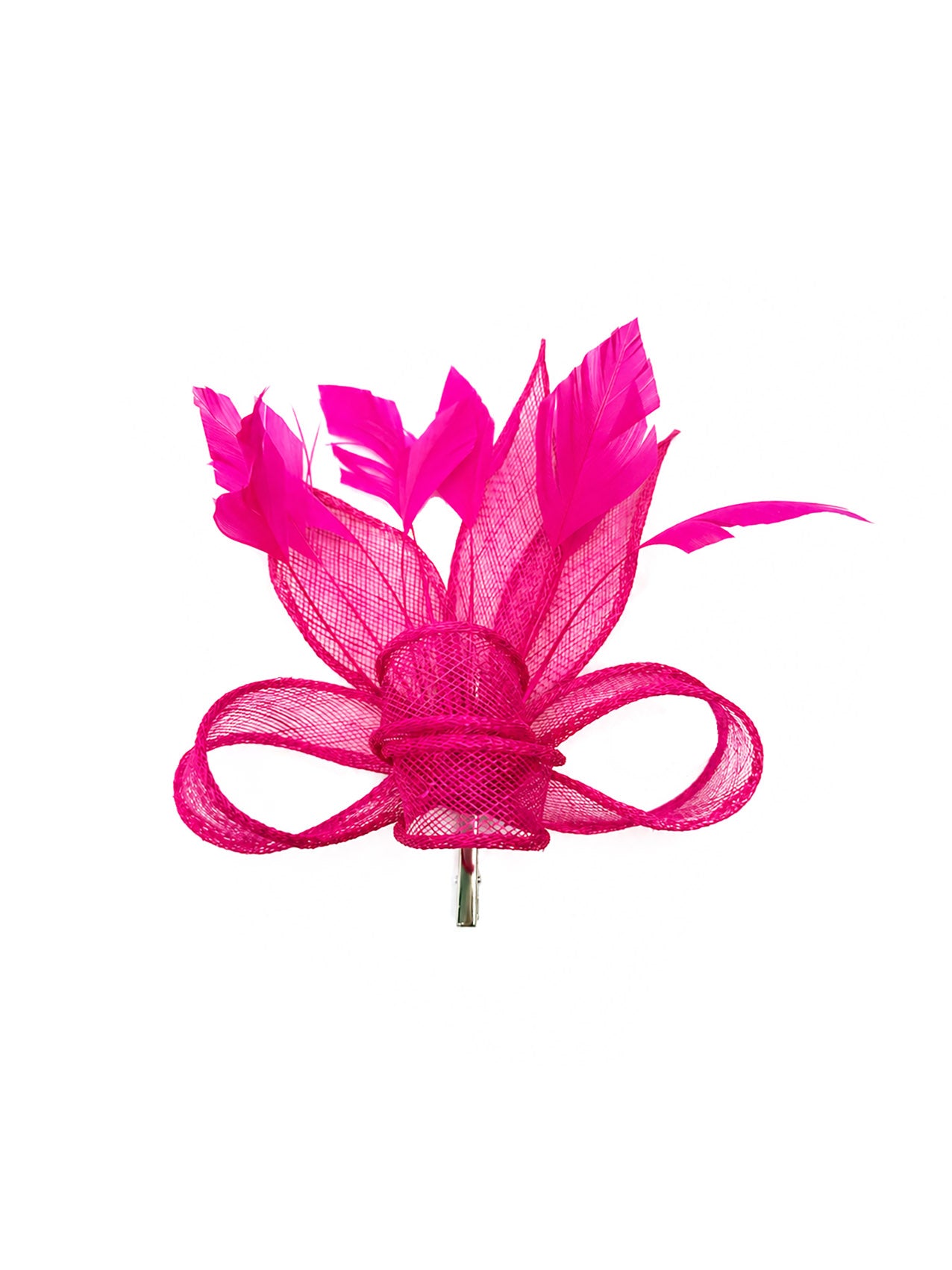 FT26150 Sinamay Fascinator with Feathers Detailing
