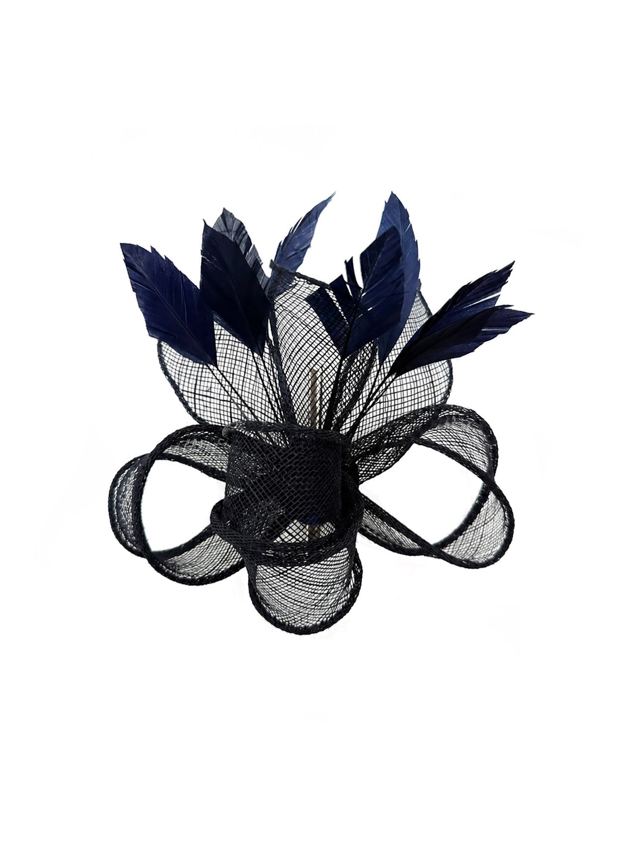 FT26150 Sinamay Fascinator with Feathers Detailing