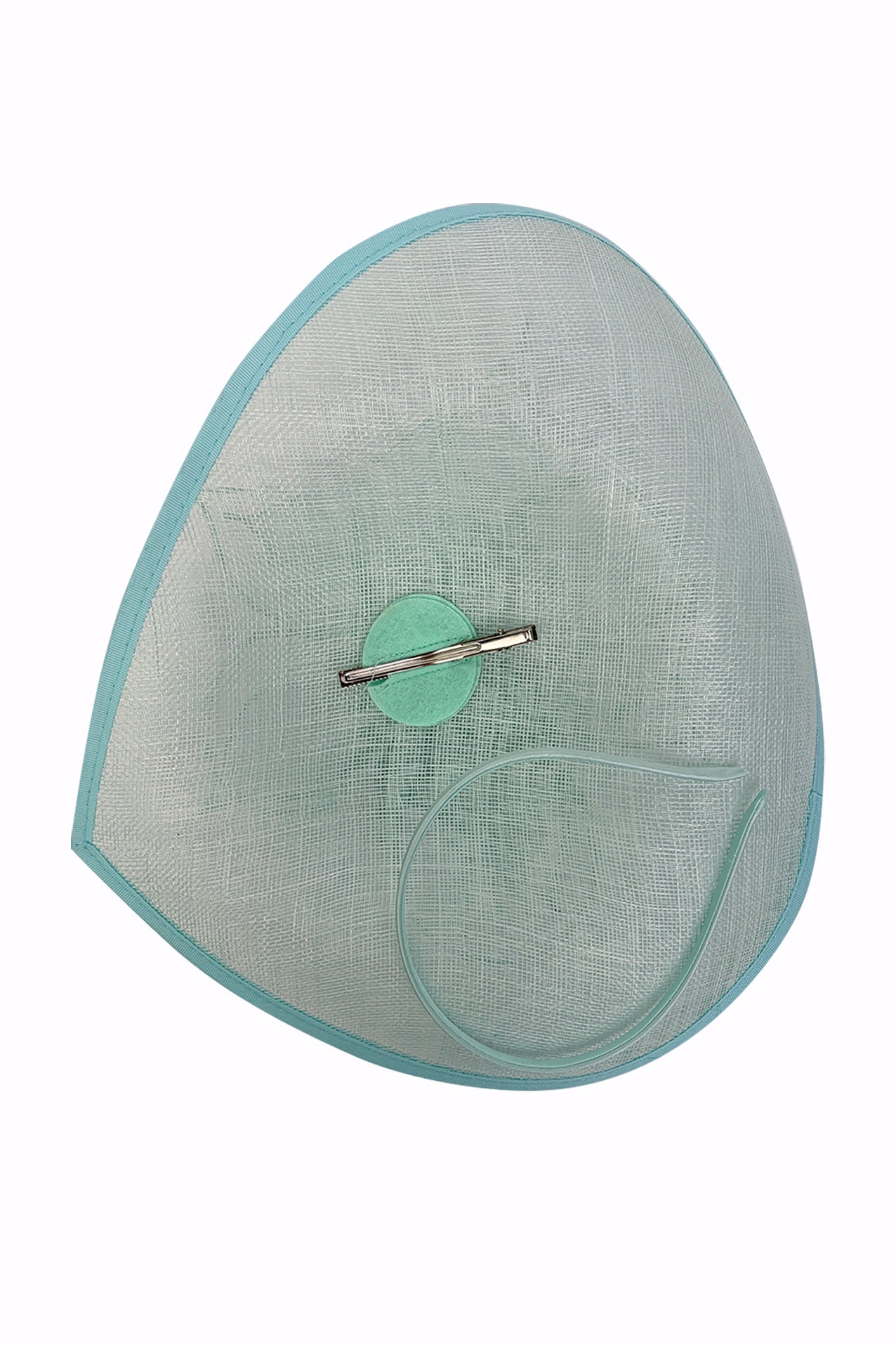 FT26340 Sinamay Hatinator with Pearl Flower and Feather Detailing