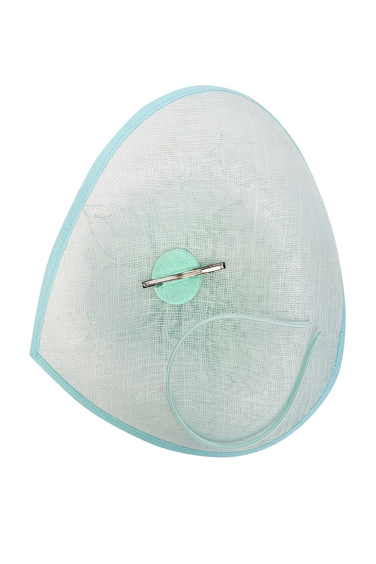 FT26340 Sinamay Hatinator with Pearl Flower and Feather Detailing