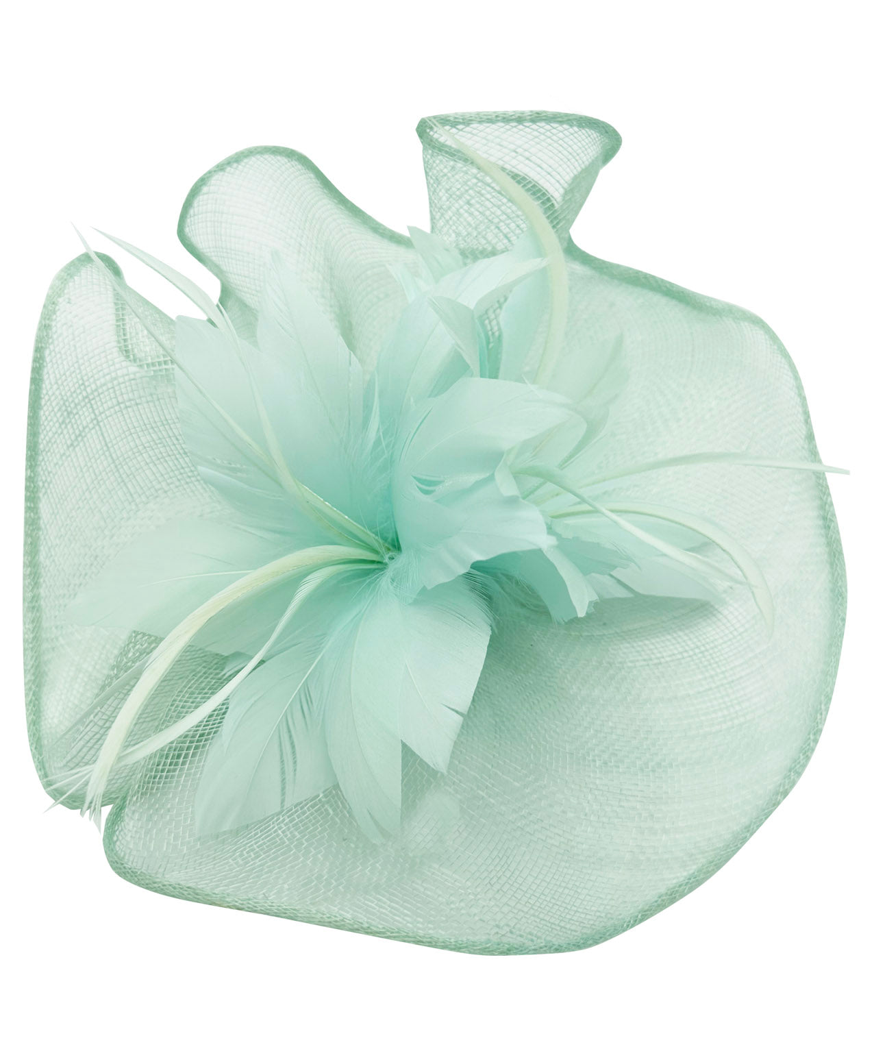 FT3225 Lotus Flower with A Feathers Burst Fascinator