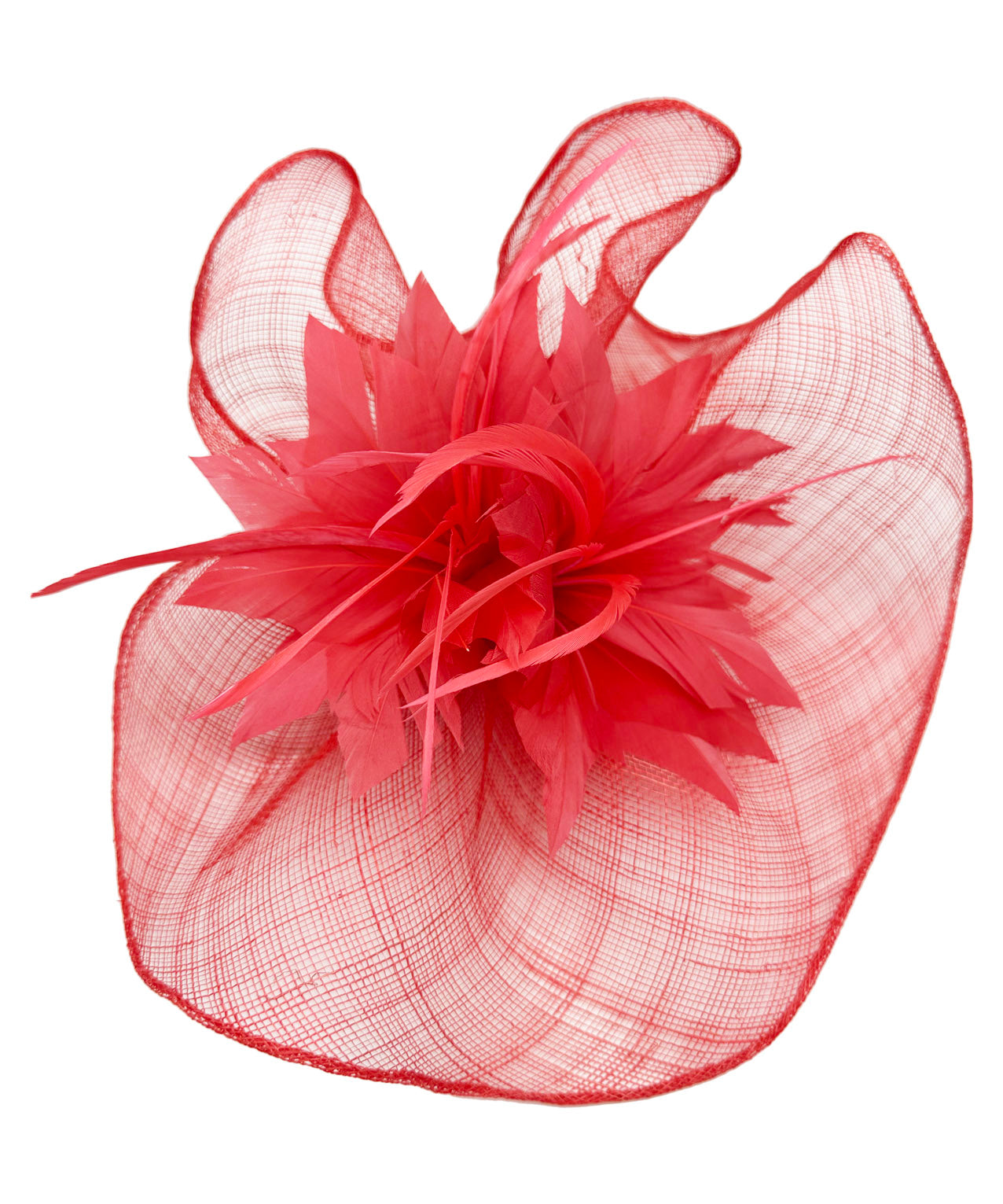 FT3225 Lotus Flower with A Feathers Burst Fascinator