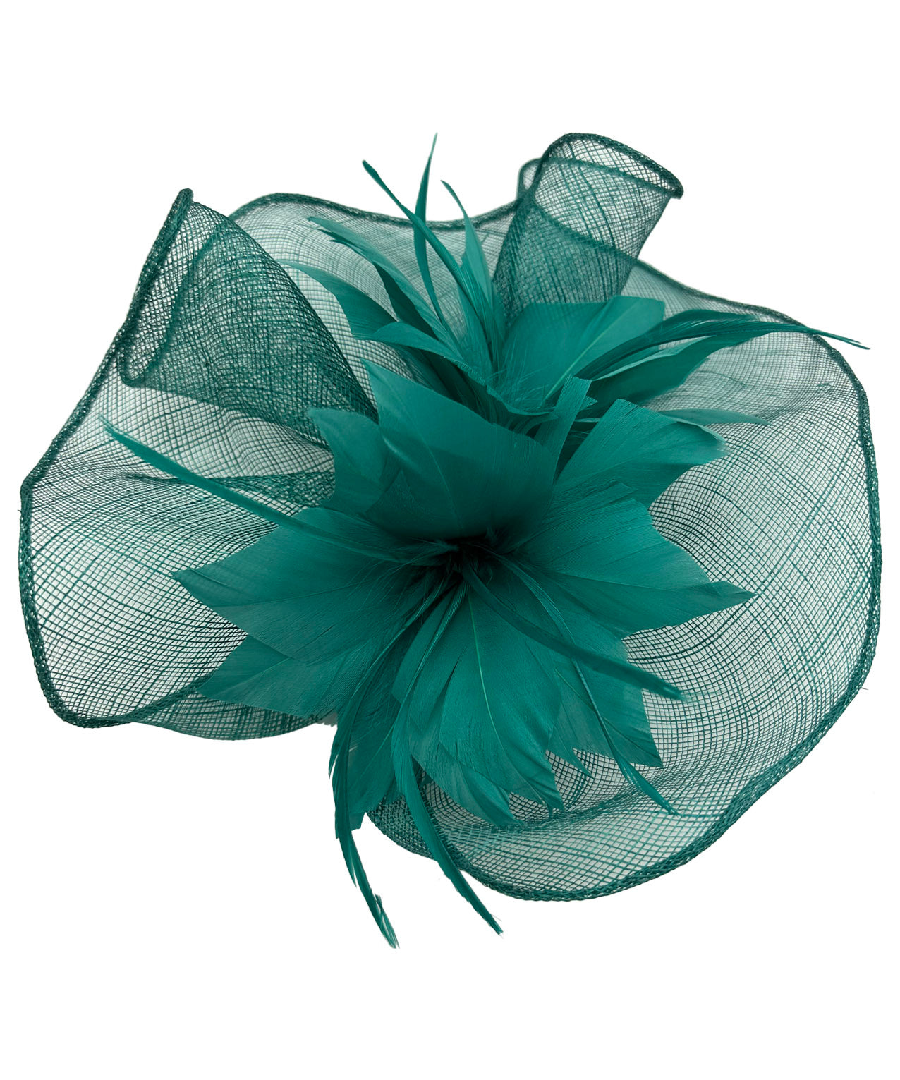 FT3225 Lotus Flower with A Feathers Burst Fascinator