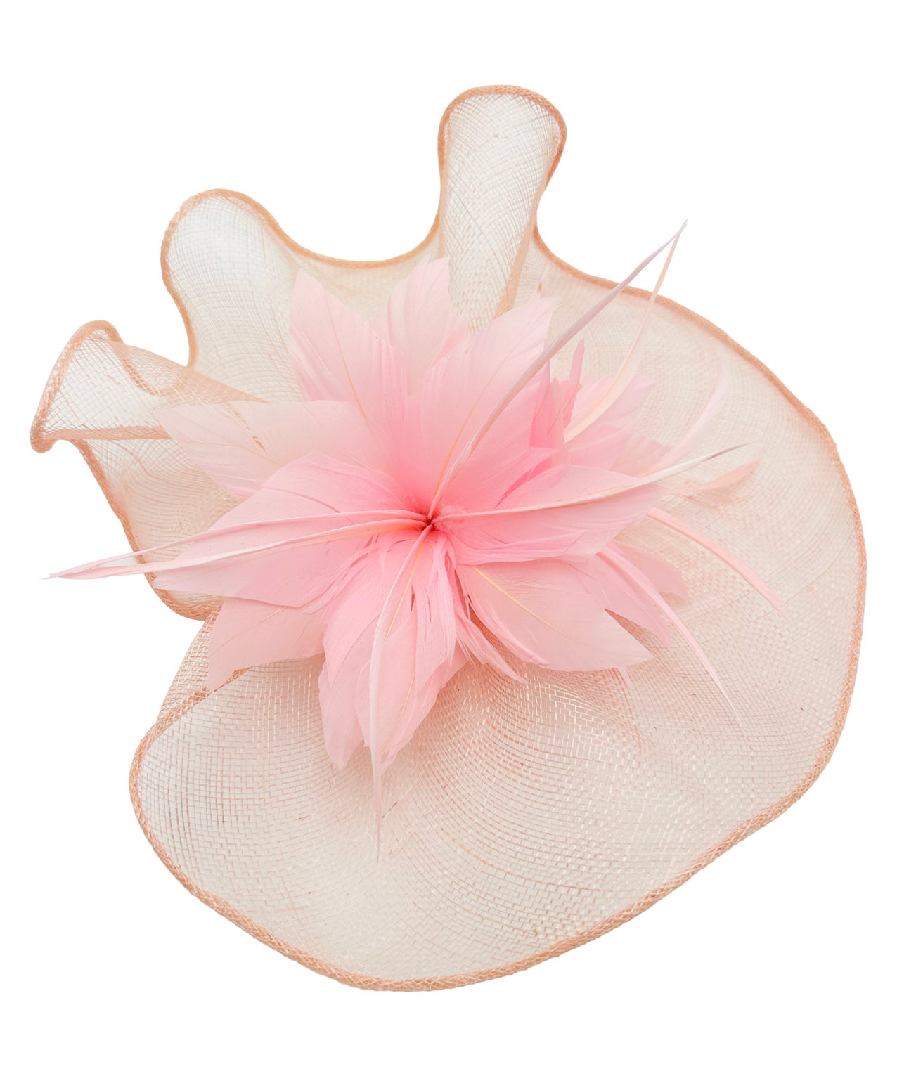 FT3225 Lotus Flower with A Feathers Burst Fascinator