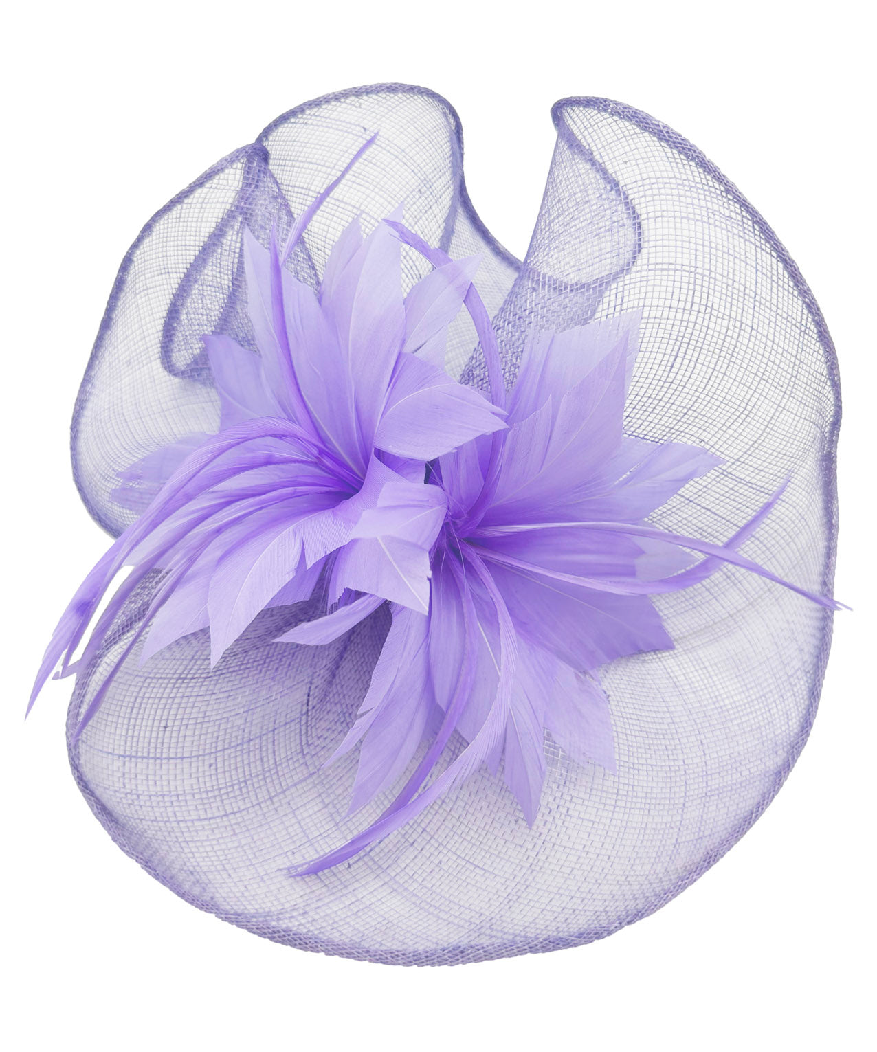 FT3225 Lotus Flower with A Feathers Burst Fascinator