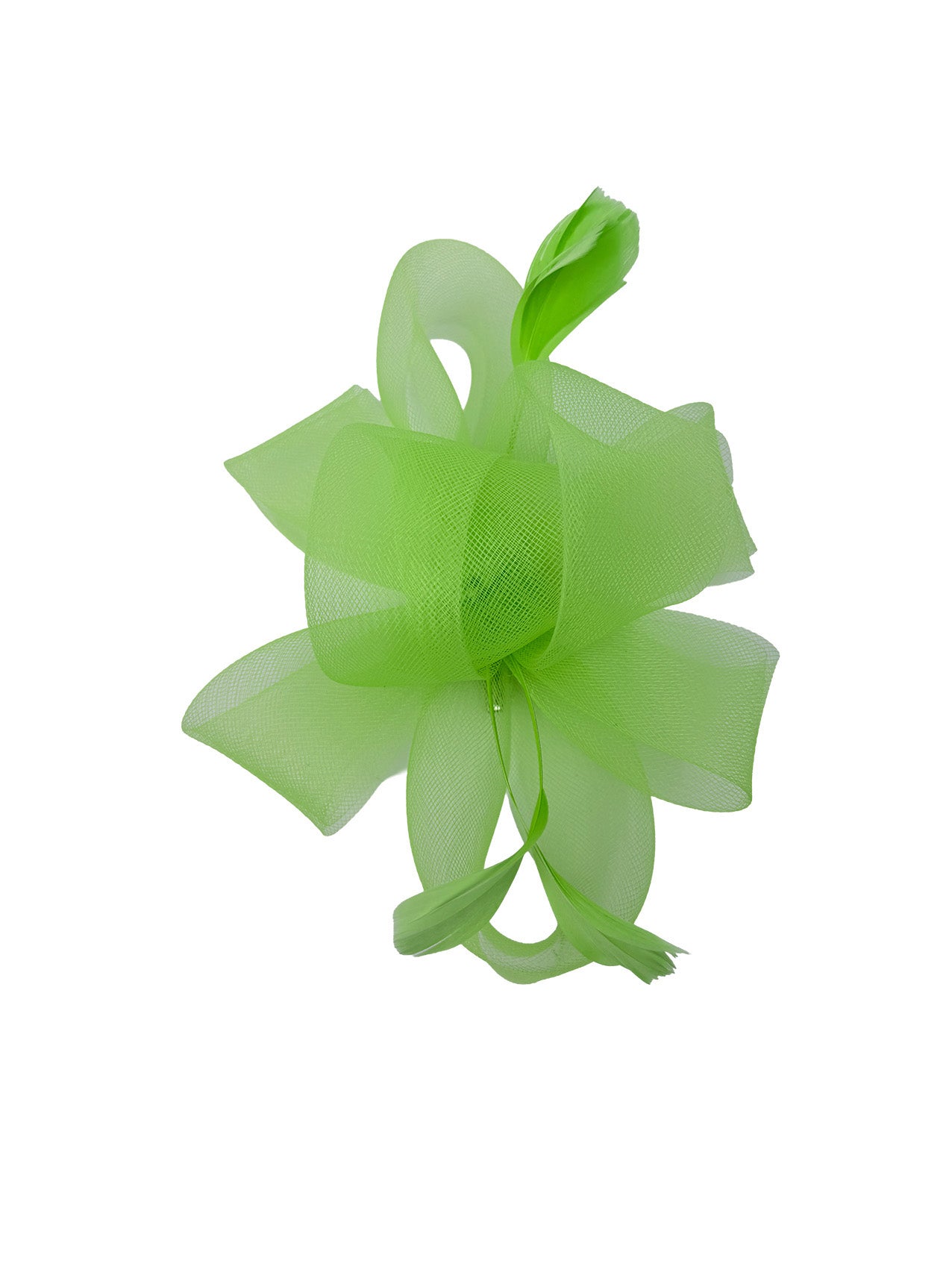 FT4067 Flower & Feathers Detailed Fascinator Hat with Headband and Clip