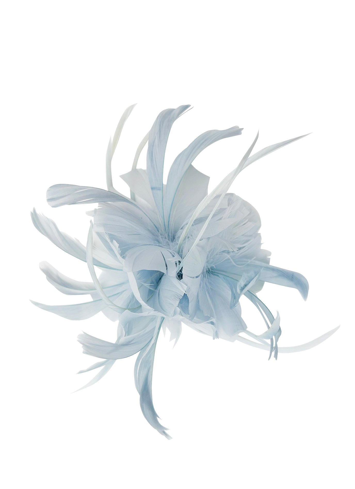 FT9138A Trimmed Feathers and Flowers Small Fascinator