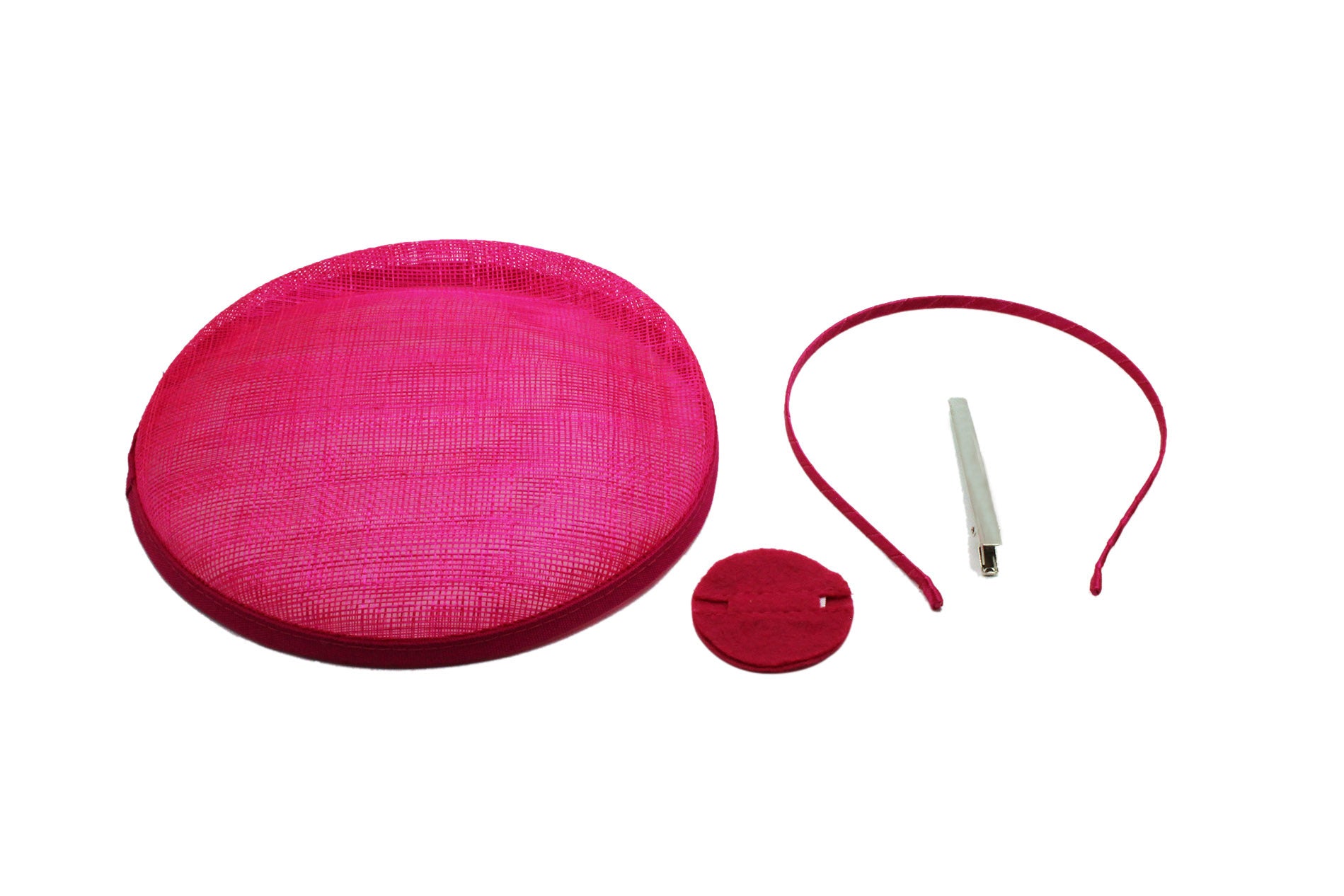 SFM1079 Circular Pillbox Sinamay Fascinator Base Set (4 in 1)