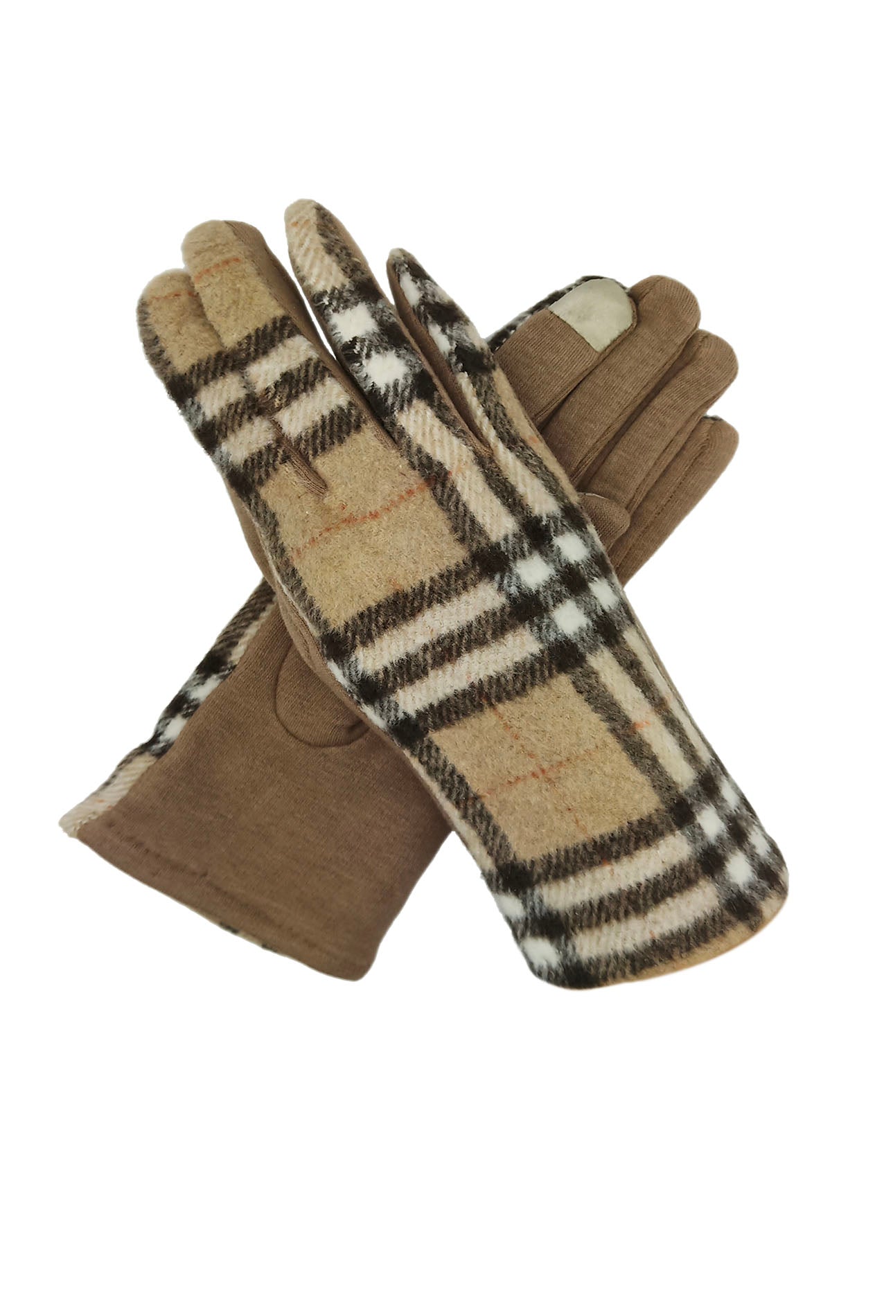 GV1901-1 Fleece Lined Tartan Check Print Gloves