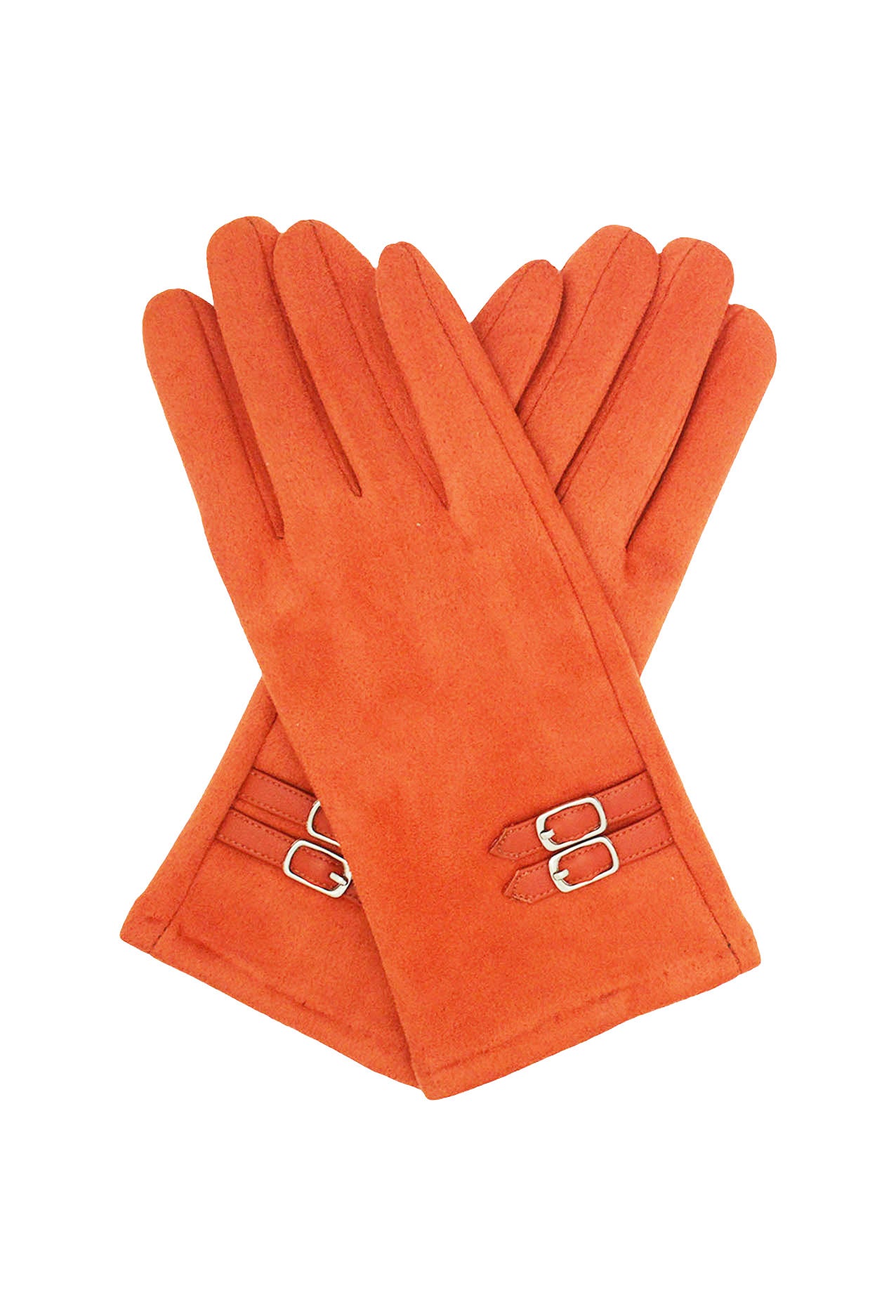 GV2078-232 Cotton Mix Cosy Gloves with Buckle Accent