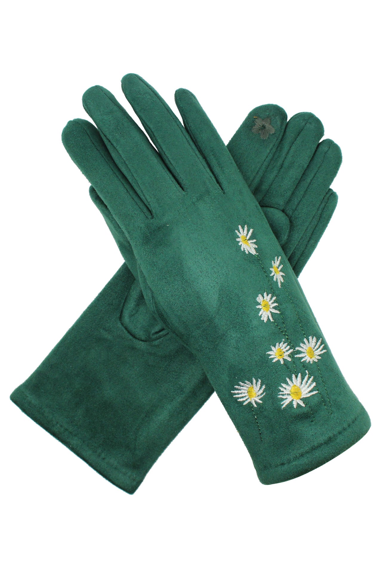 GV2078-234 Cotton Mix Gloves With Small Flower Print