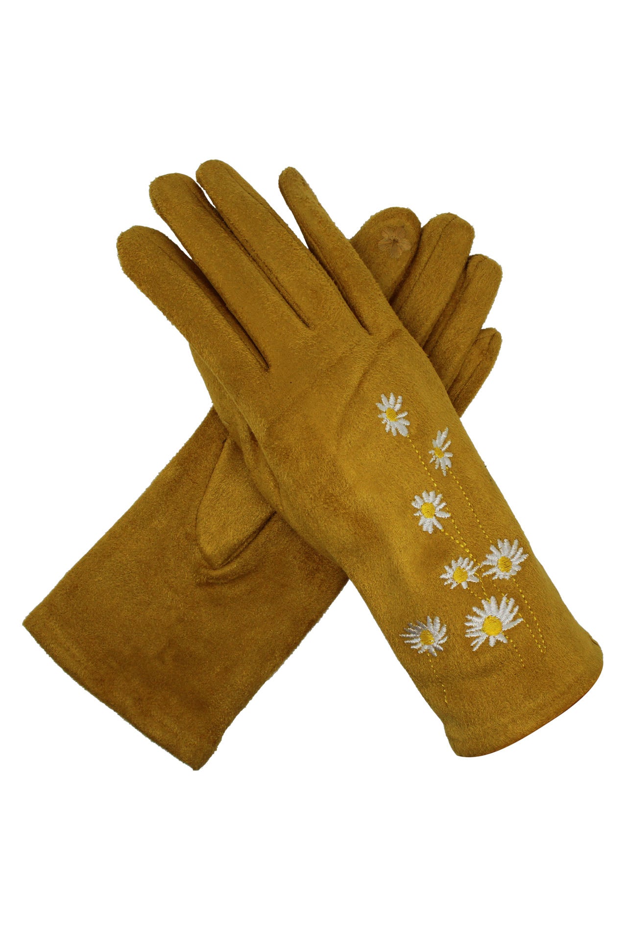 GV2078-234 Cotton Mix Gloves With Small Flower Print