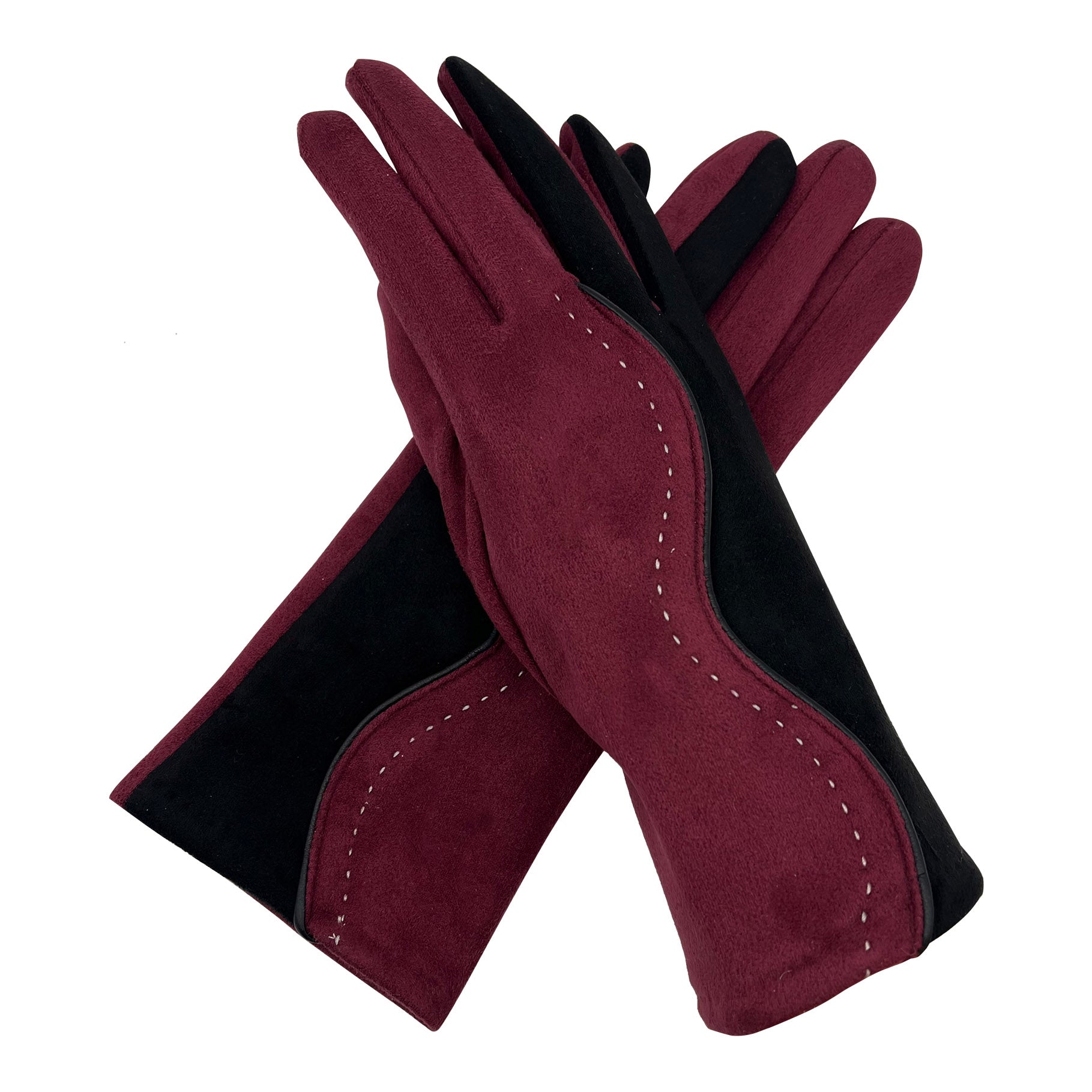 GV2283-772 Multicolour Gloves with Stitch Detail