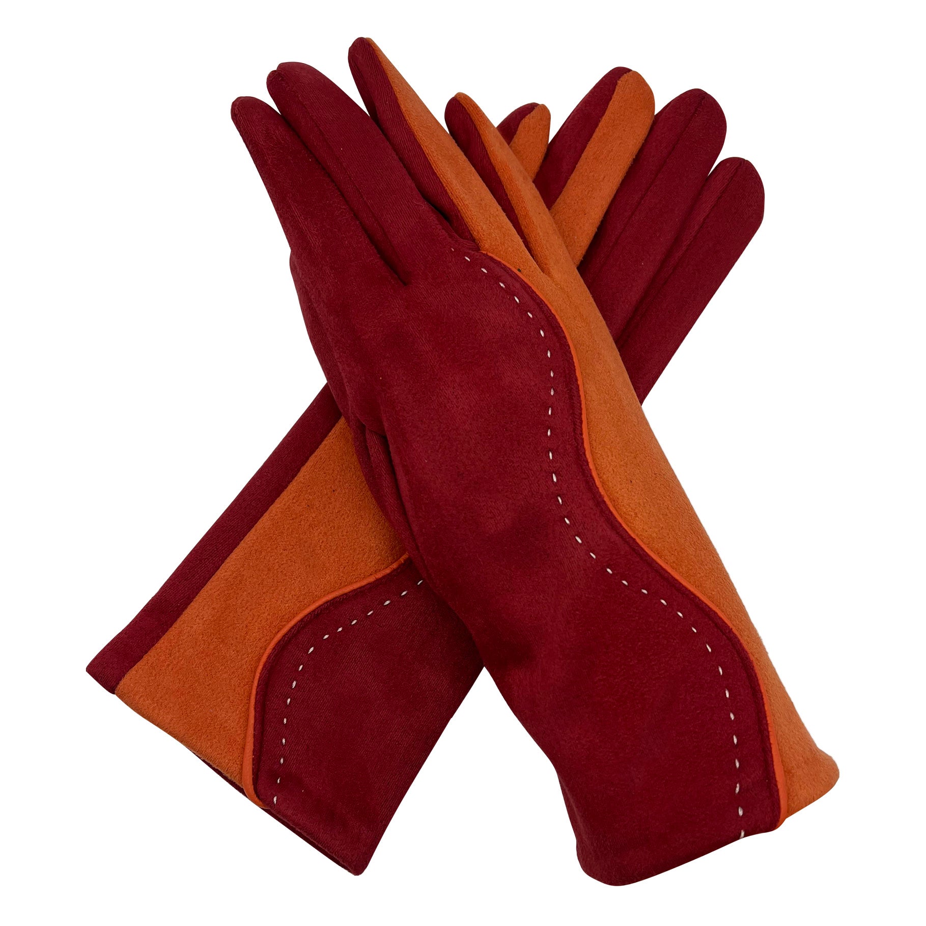 GV2283-772 Multicolour Gloves with Stitch Detail