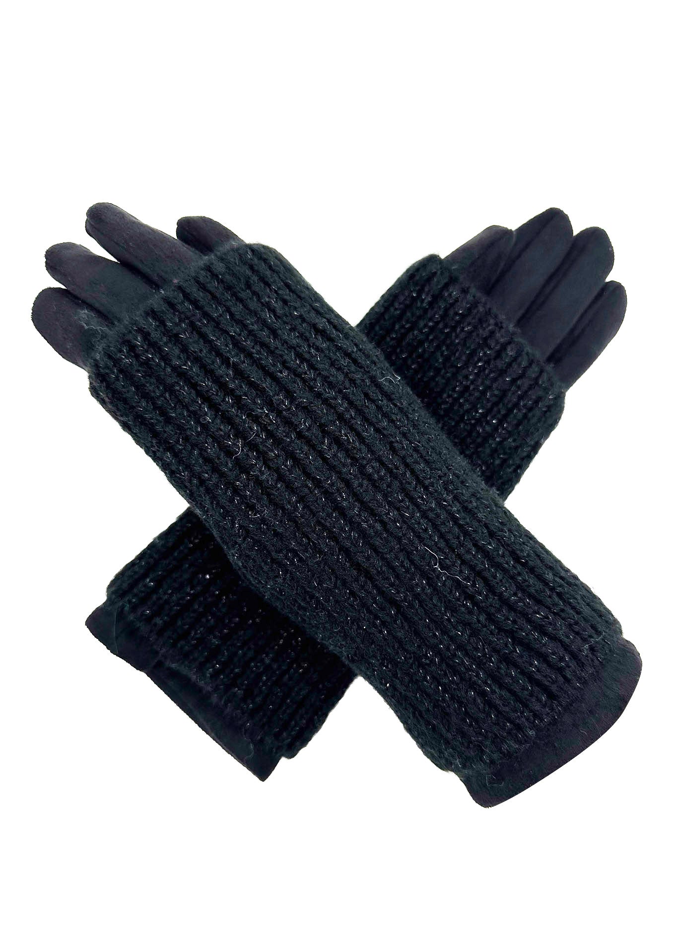 GV2412-078 2 in 1 Plain Colour Layered Touch Screen Gloves