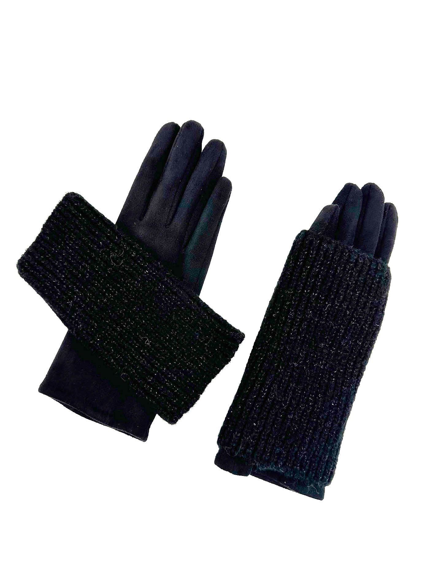 GV2412-078 2 in 1 Plain Colour Layered Touch Screen Gloves