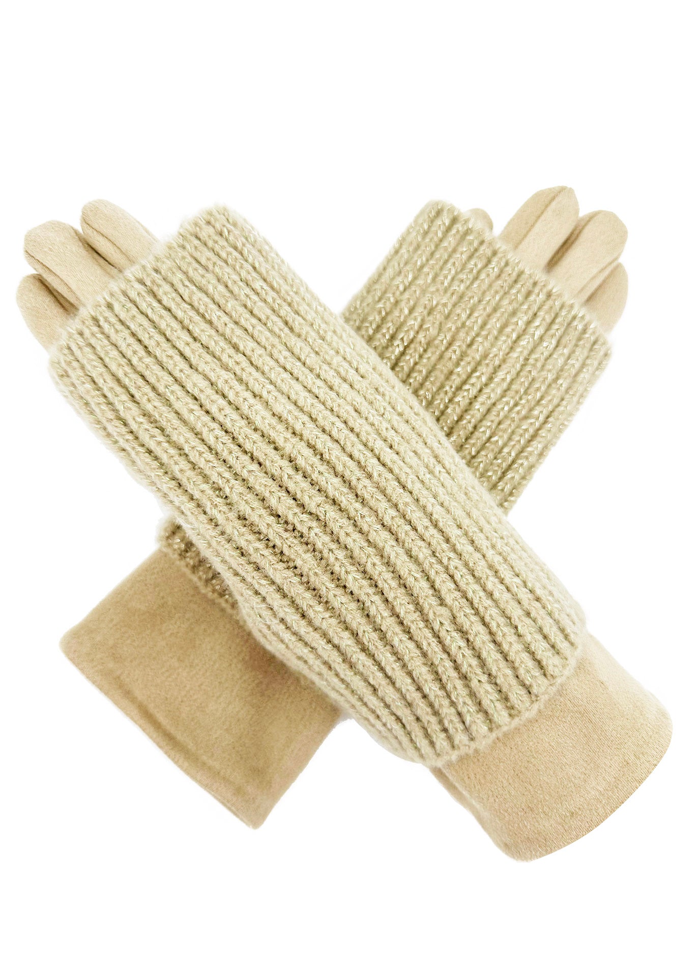 GV2412-078 2 in 1 Plain Colour Layered Touch Screen Gloves